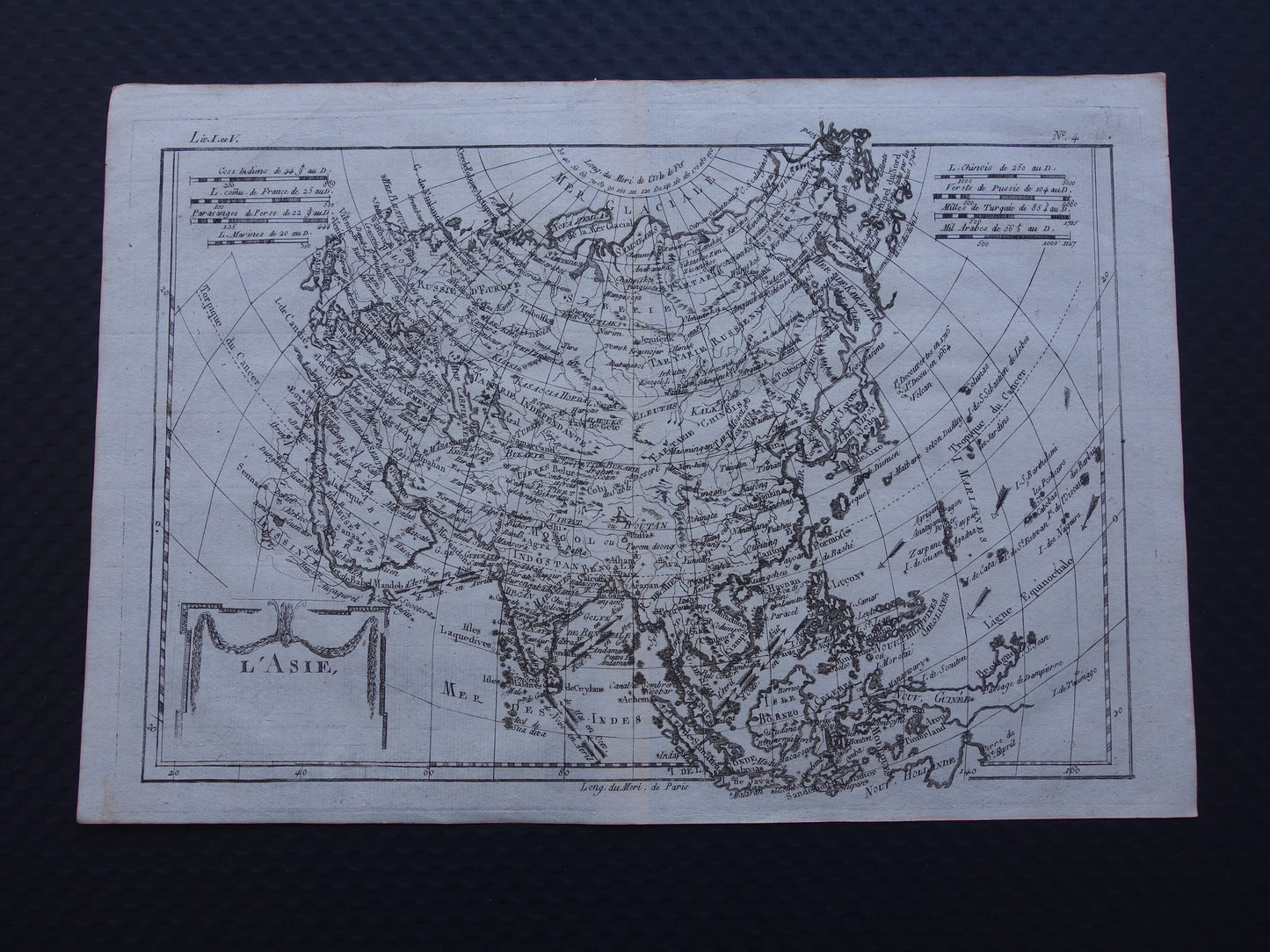 4 l'Asie Bonne 1780 map carte