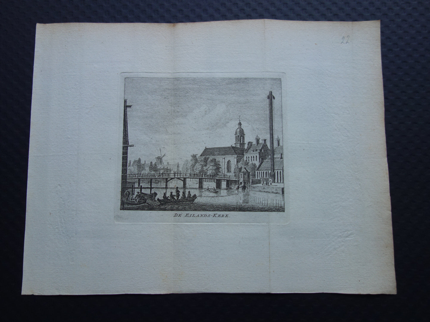 de eilands-kerk gravure tirion wagenaar