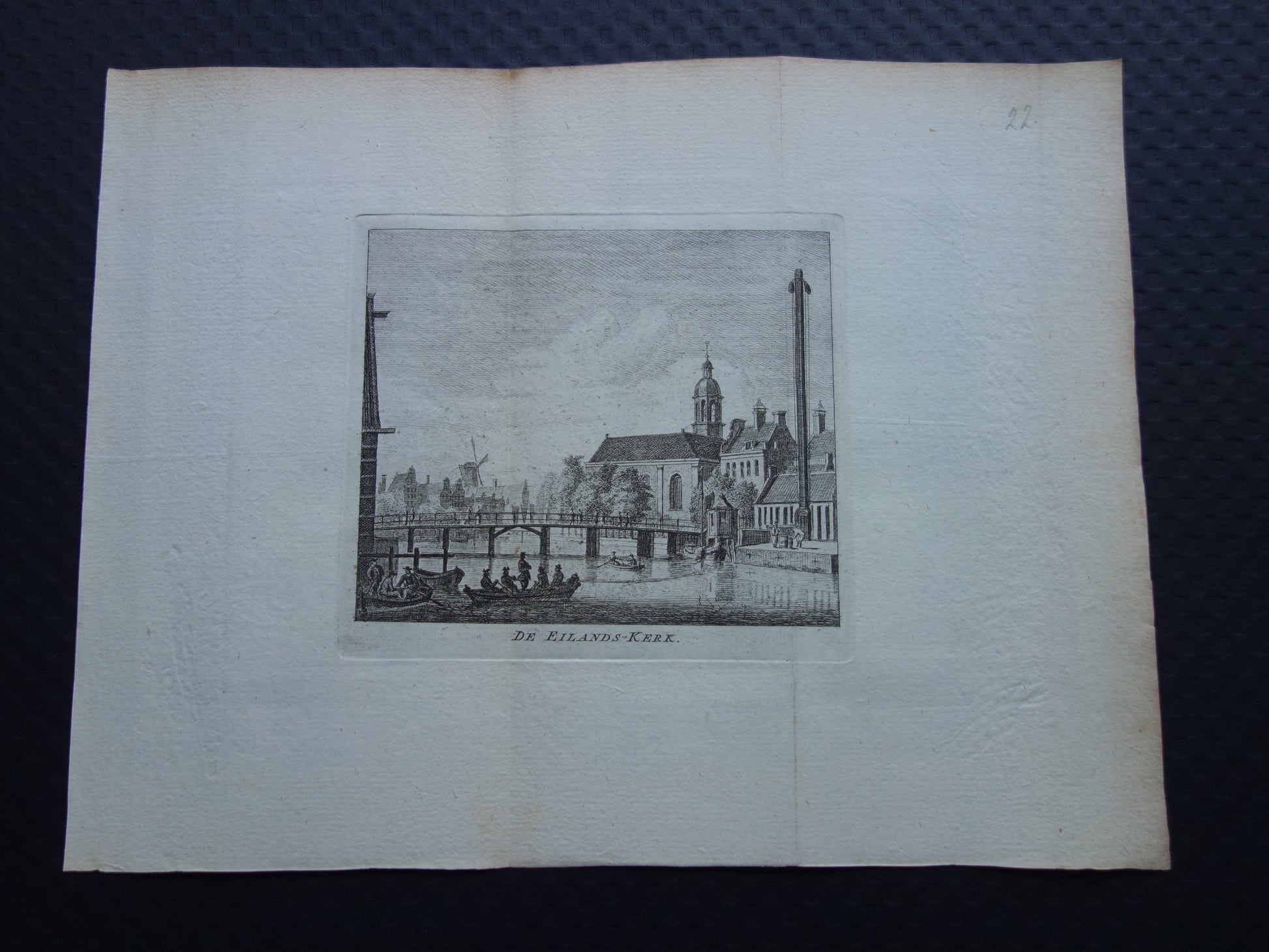 de eilands-kerk gravure tirion wagenaar