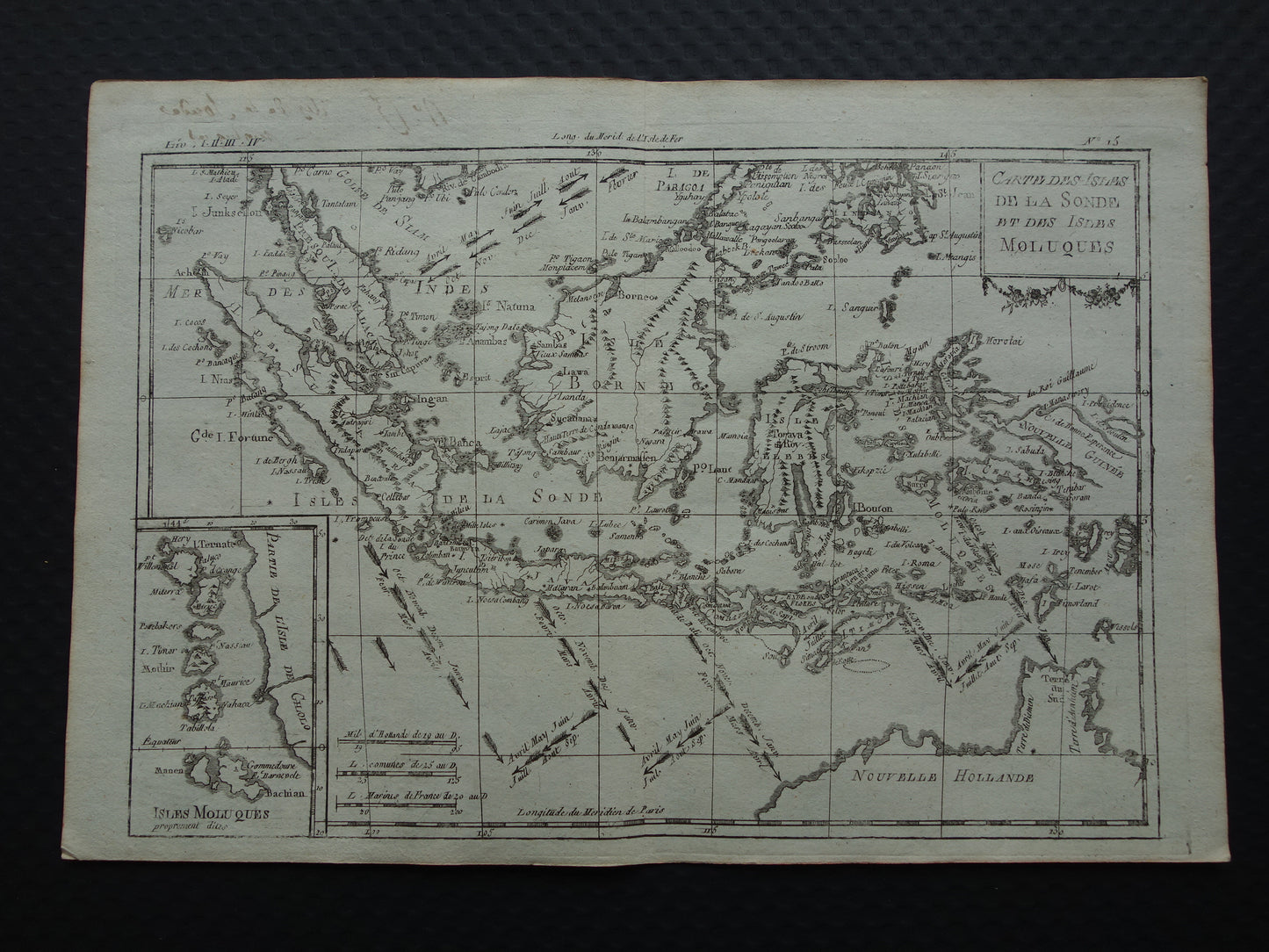 INDONESIË antieke kaart van Indonesië uit 1780 Mooie originele 245+ jaar oude landkaart Molukken