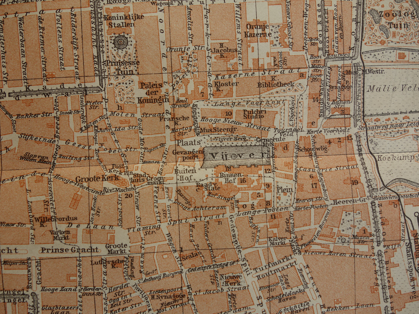 oude plattegrond van Den Haag kopen