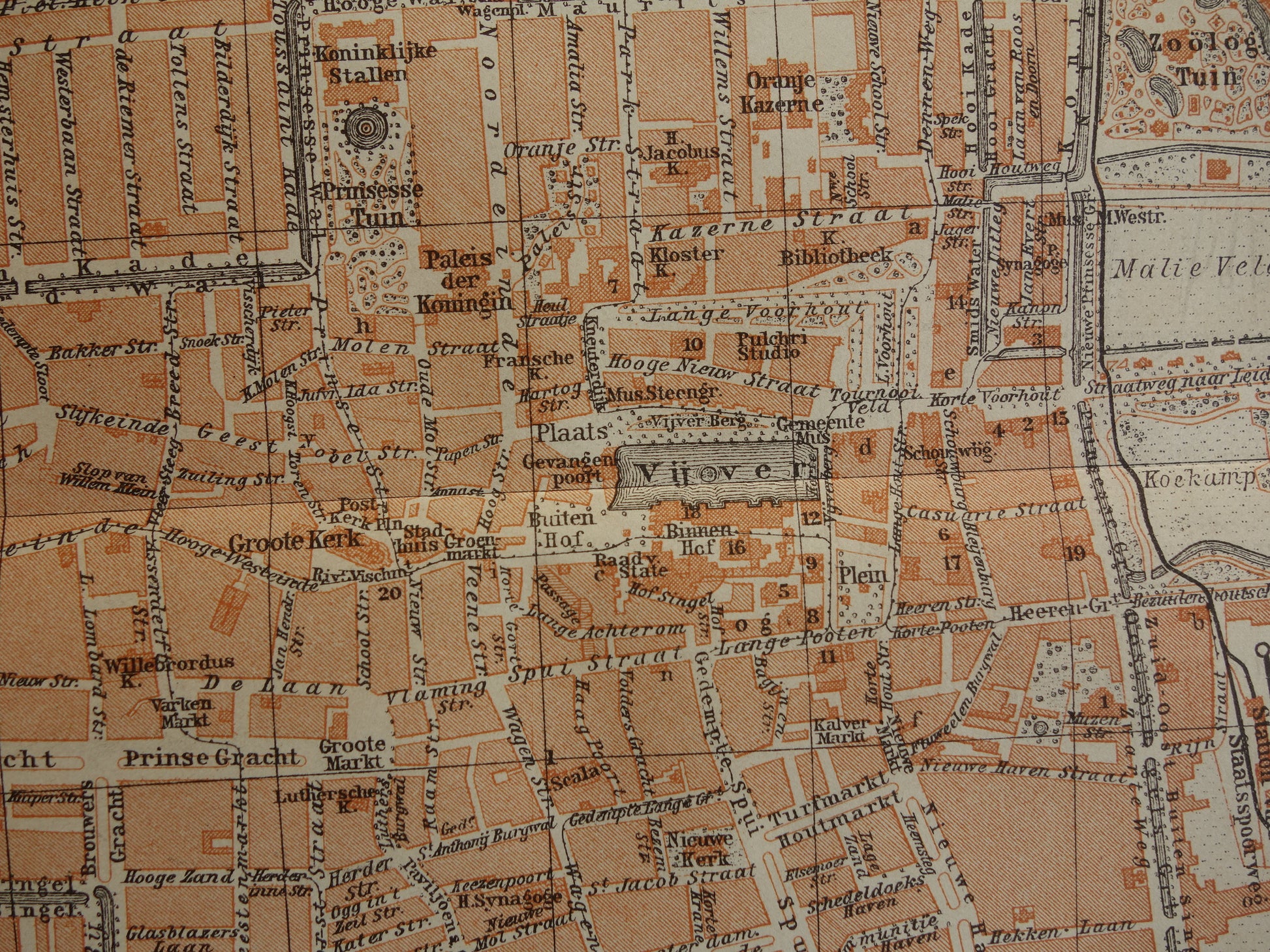 oude plattegrond van Den Haag kopen