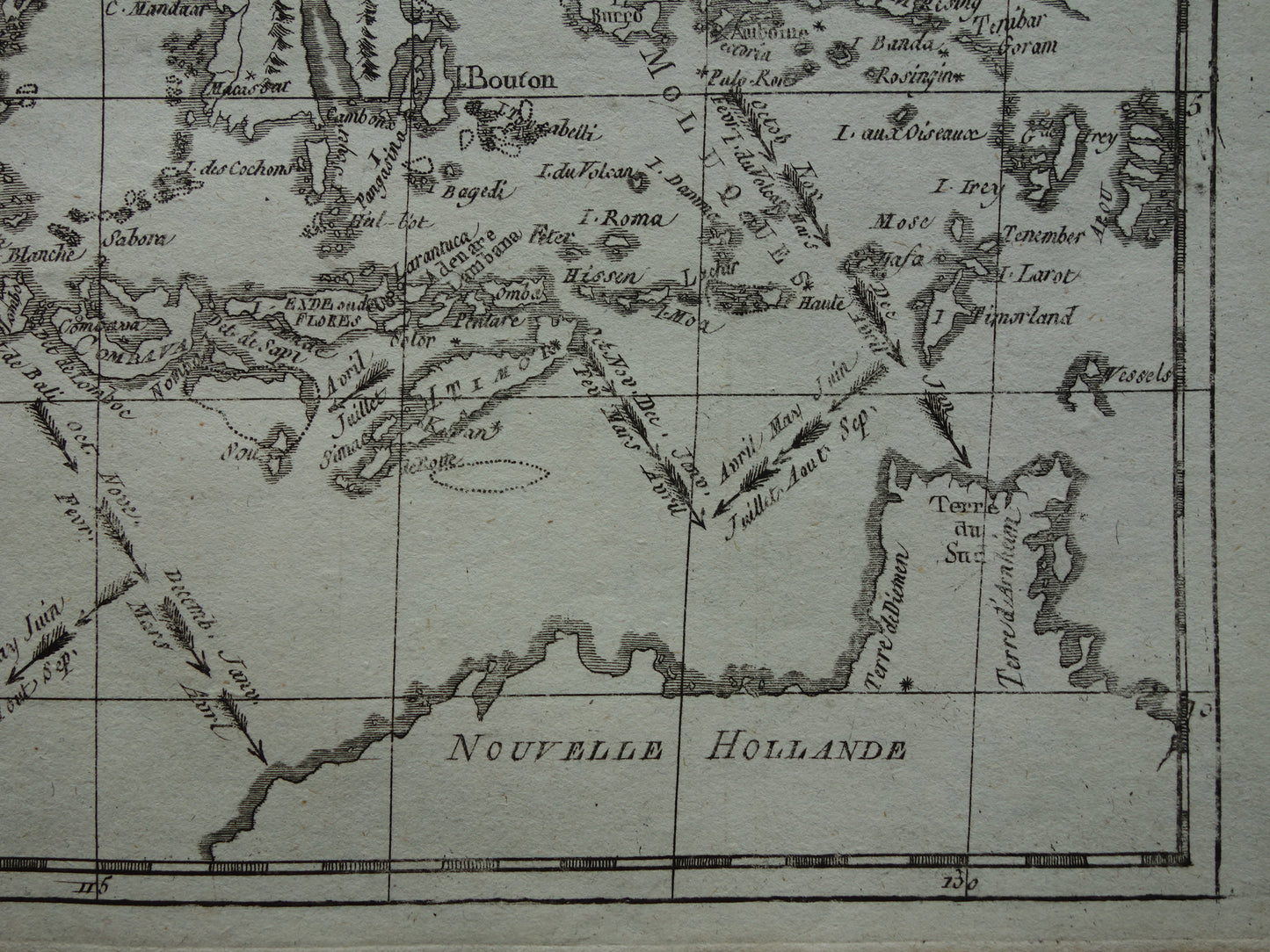 INDONESIË antieke kaart van Indonesië uit 1780 Mooie originele 245+ jaar oude landkaart Molukken