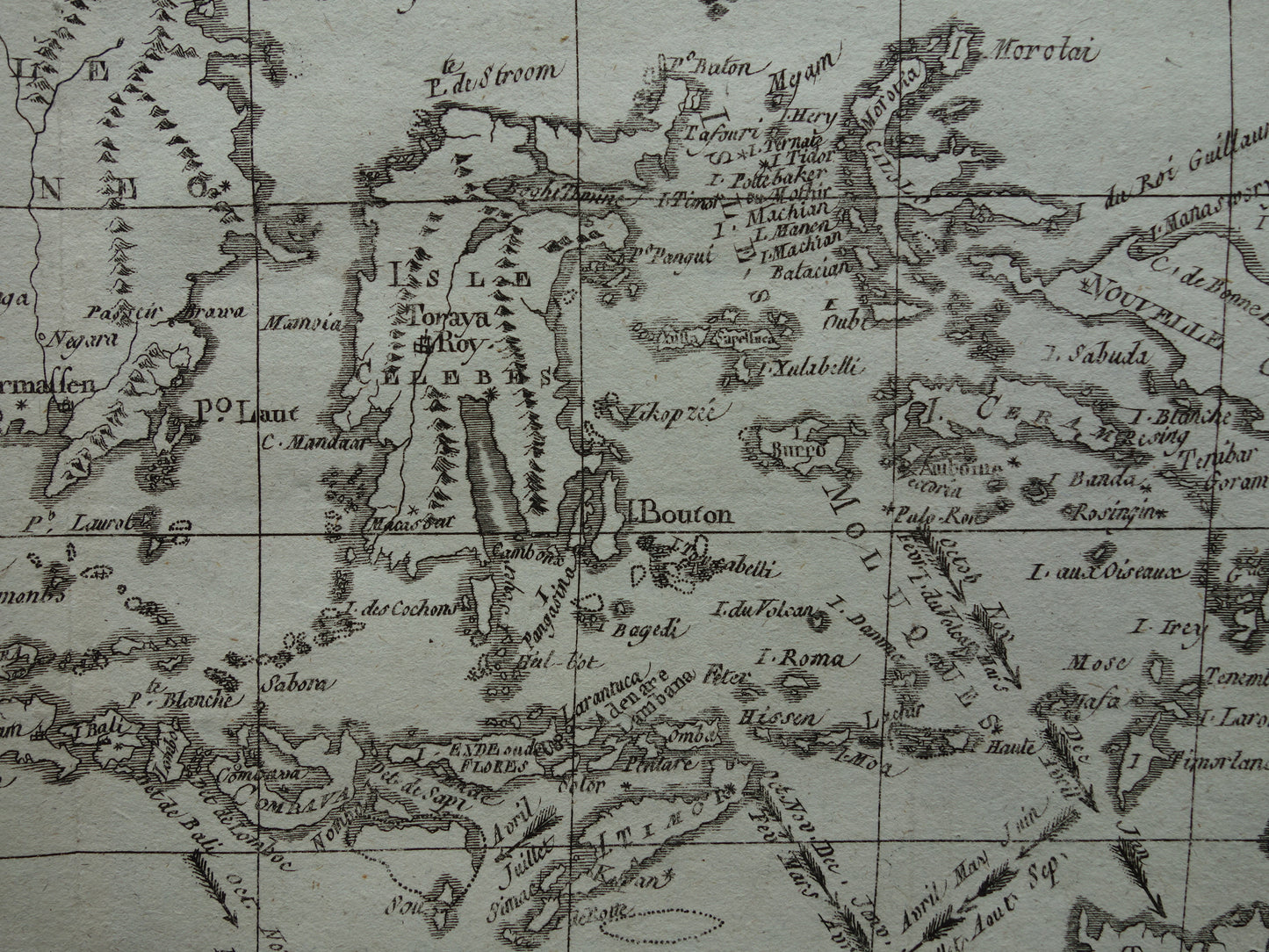 INDONESIË antieke kaart van Indonesië uit 1780 Mooie originele 245+ jaar oude landkaart Molukken