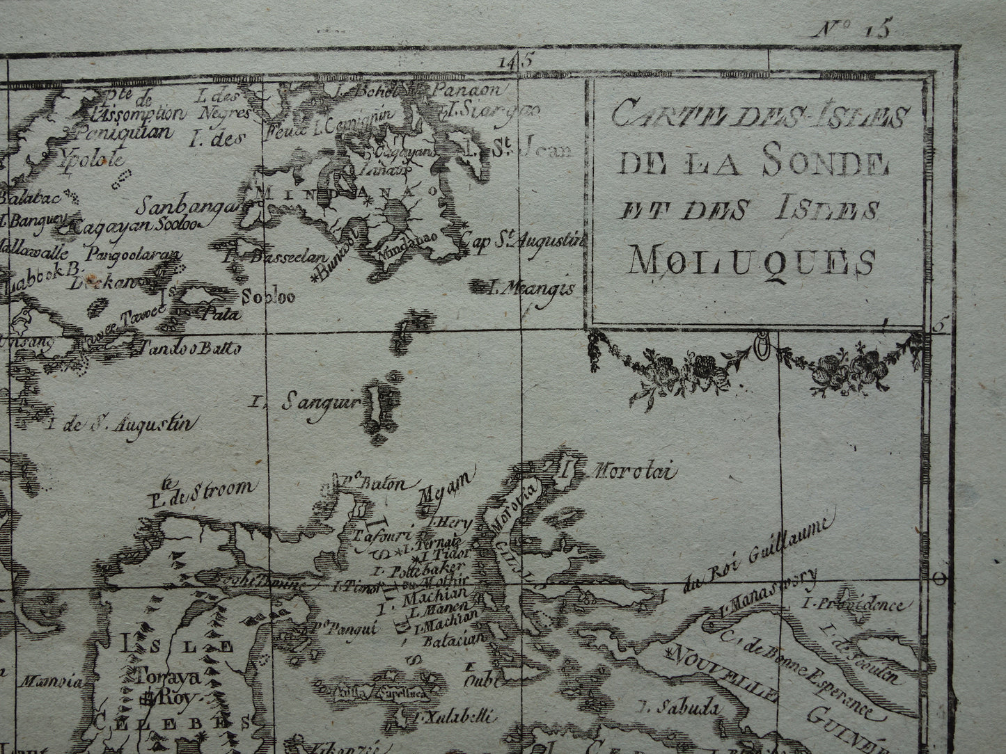 INDONESIË antieke kaart van Indonesië uit 1780 Mooie originele 245+ jaar oude landkaart Molukken