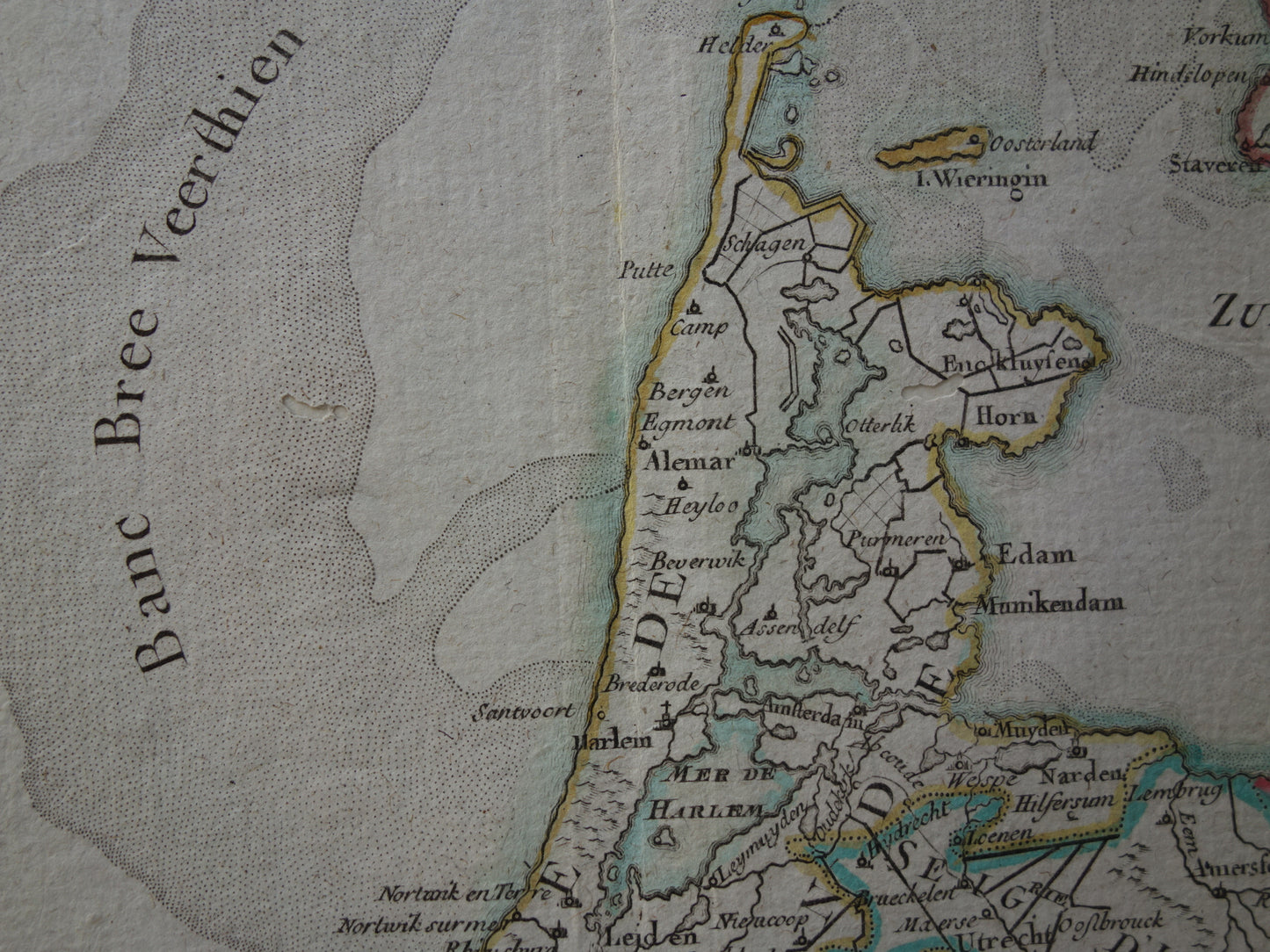 NEDERLAND oude kaart van Noordelijke Nederlanden 1770 originele antieke landkaart