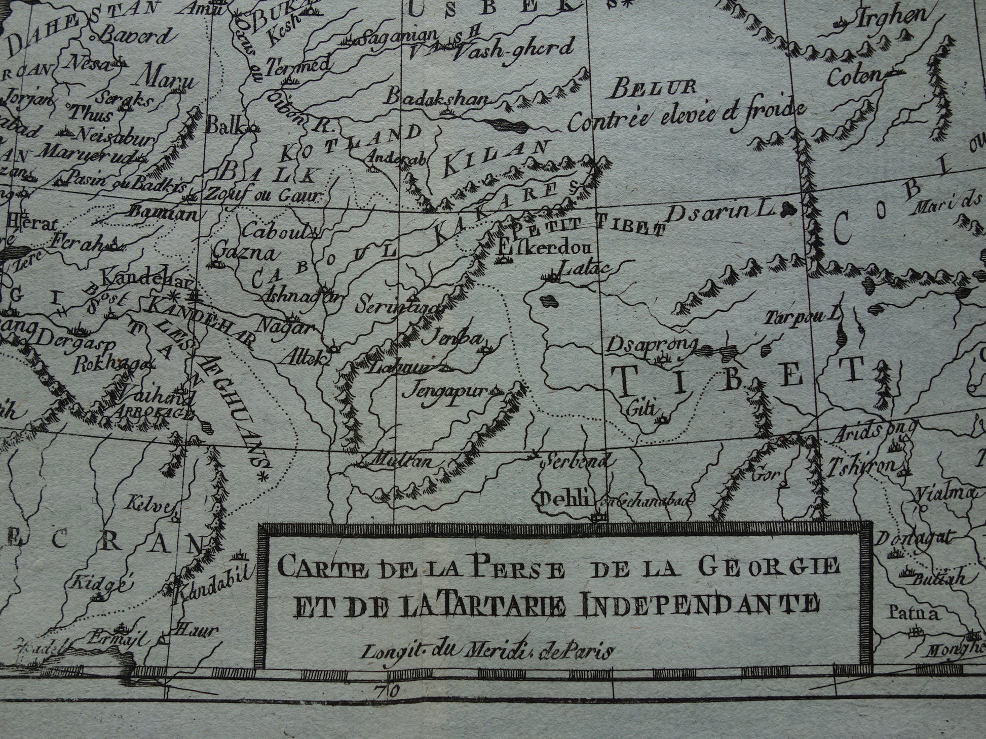 18 carte de la Perse, de la Georgie et de la tartarie independante