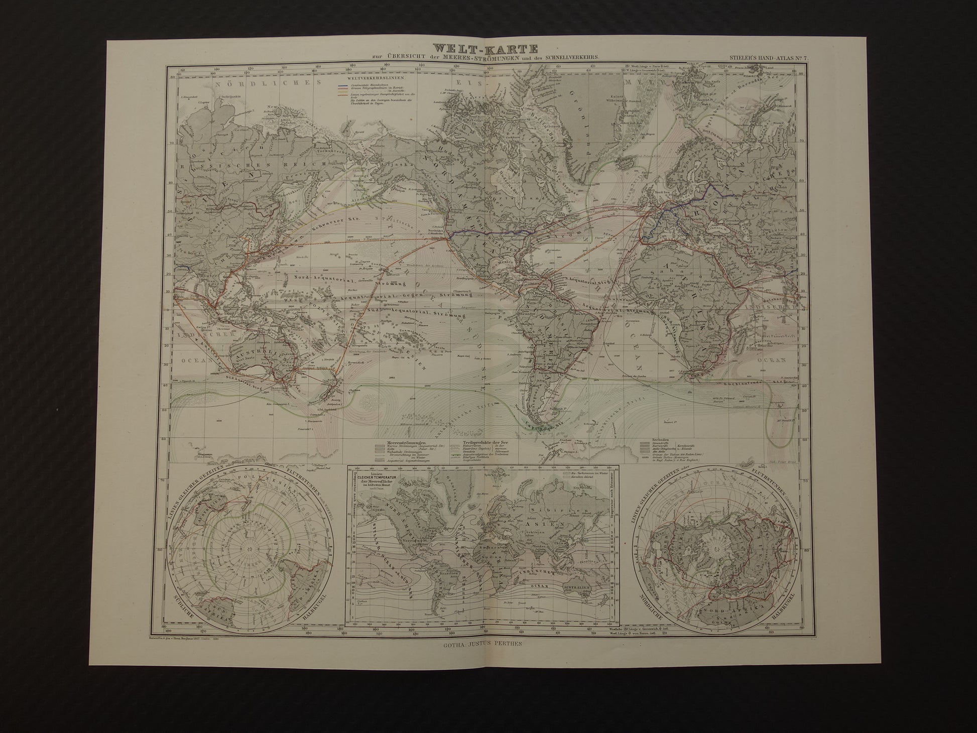 historische wereldkaart muurdecoratie