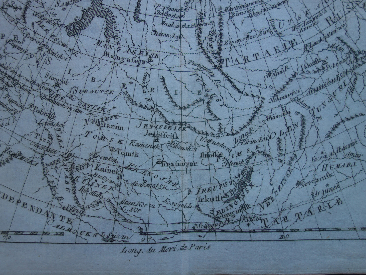 RUSLAND oude kaart Russische Rijk 1784 Originele antieke landkaart Siberië vintage historische print