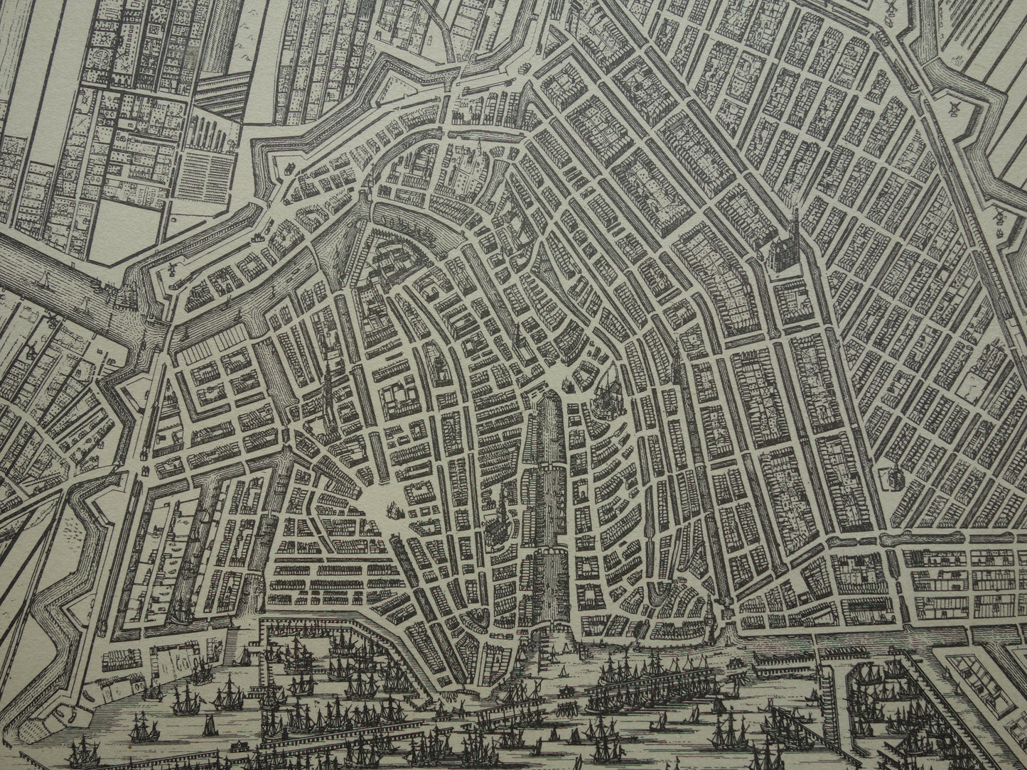 AMSTERDAM old map of Amsterdam in the 17th century EMPIRE 'Amsterdam with the explanation of the year 1613' Dapper Van Meurs map