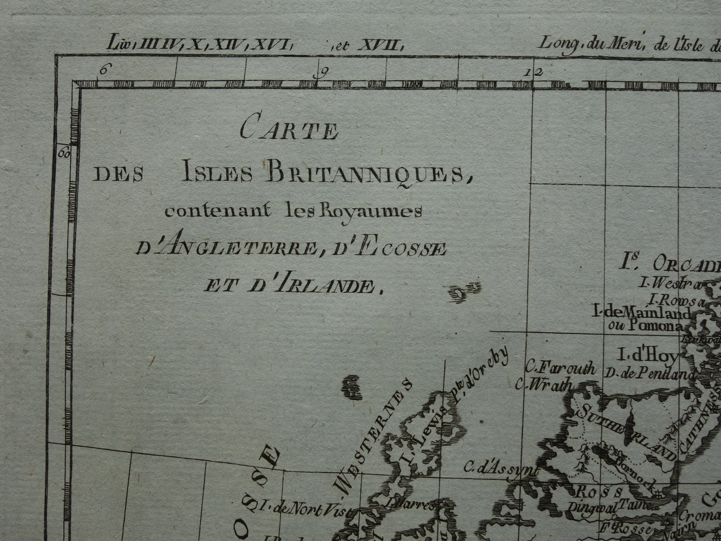 Britse Eilanden antieke kaart van Engeland Ierland Schotland uit 1780 originele oude landkaart vintage print