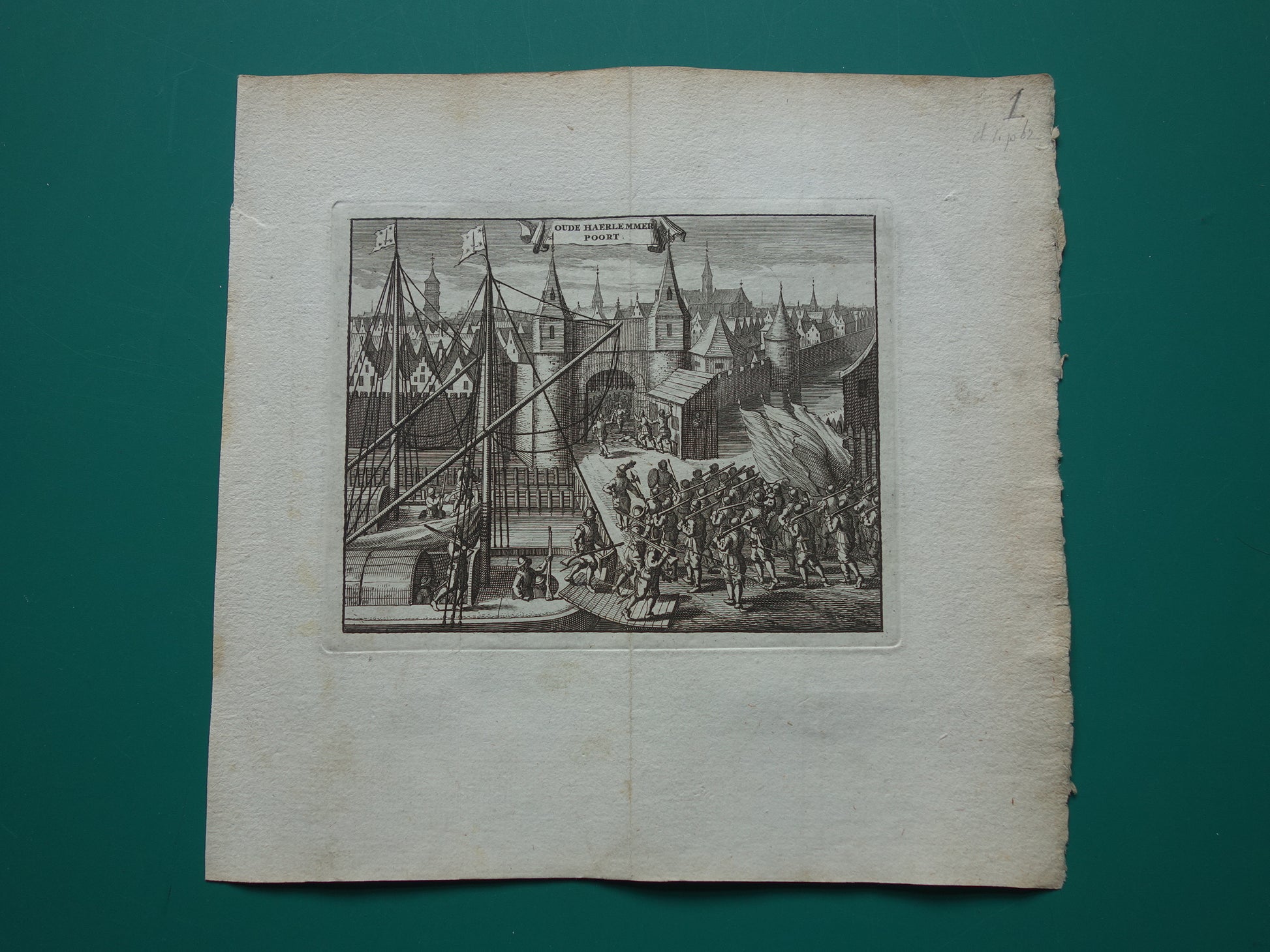 aanslag op amsterdam 1577 gravure haarlemmerpoort