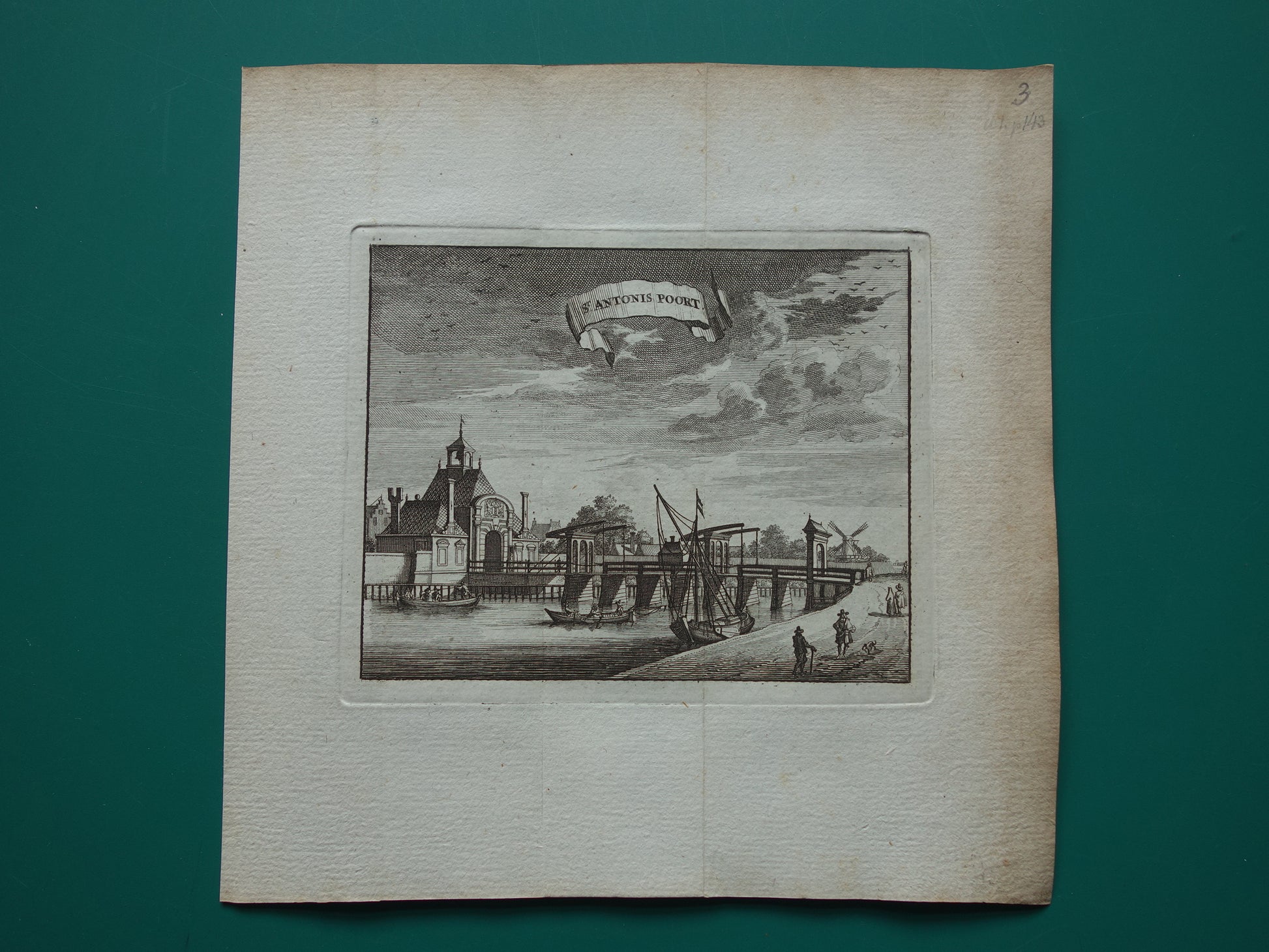 oude stadspoorten van Amsterdam historische illustratie