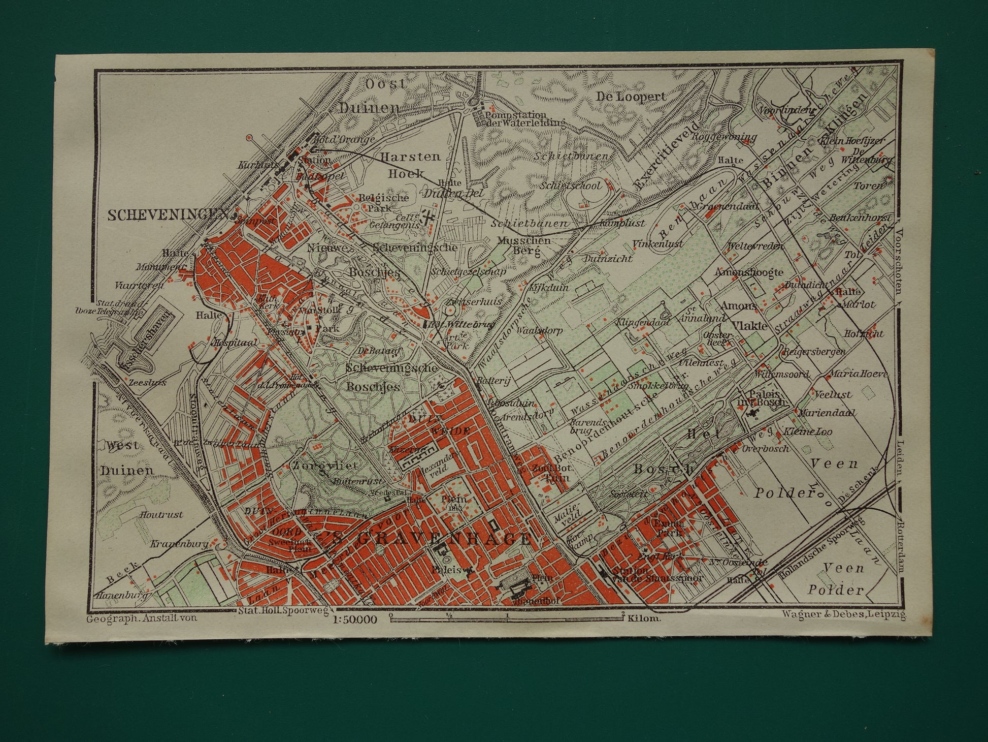 scheveningen den haag in het jaar 1910 kaart plattegrond