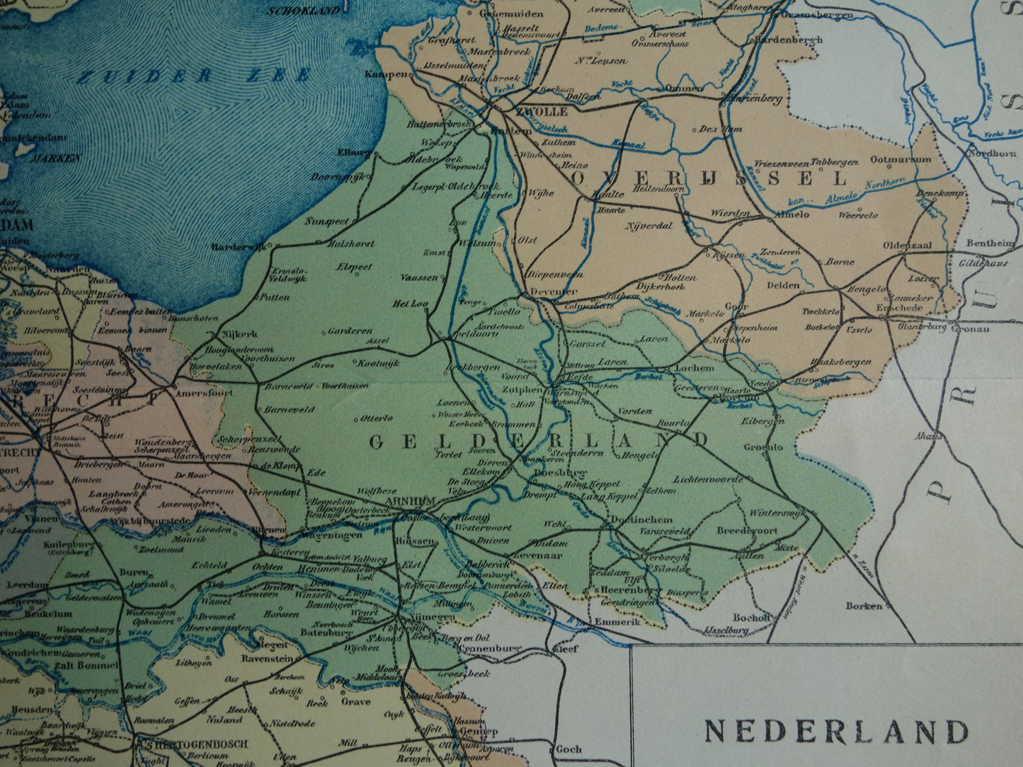 Alte Karte der Niederlande aus dem Jahr 1928, historische politische Karte der Niederlande