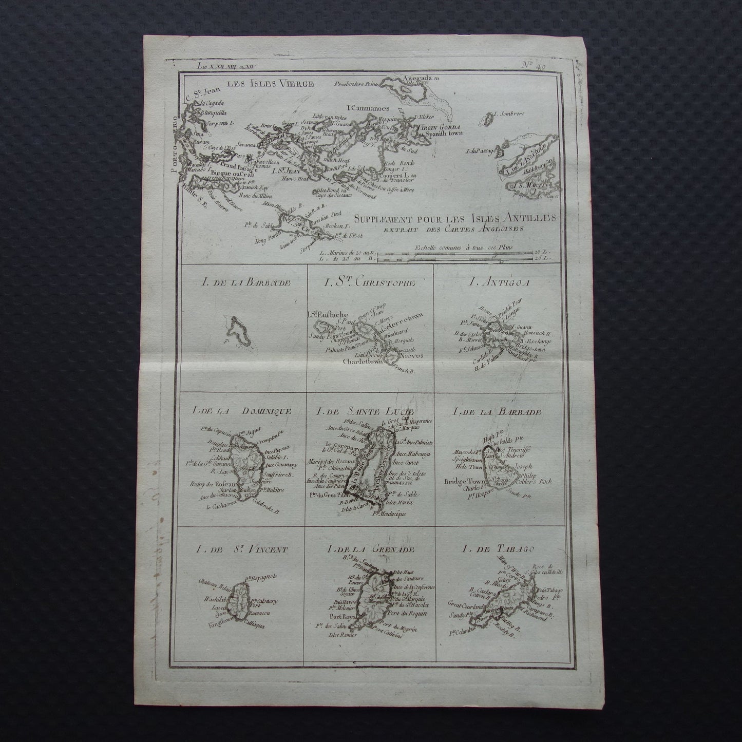  Supplement pour les isles antilles extrait des cartes angloises Bonne map