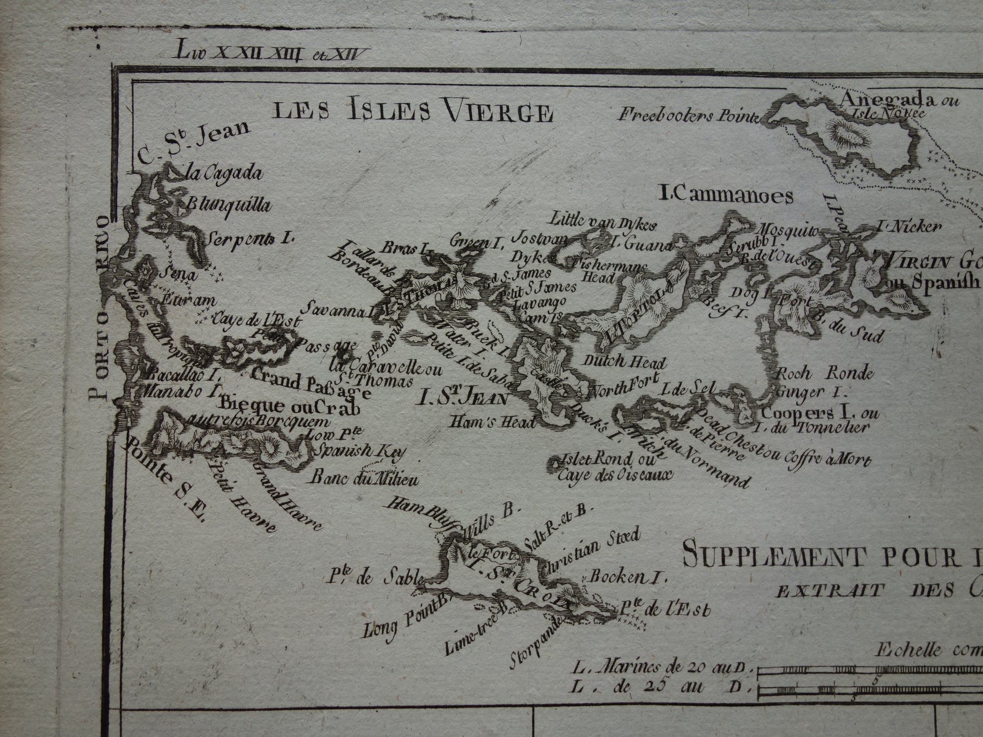 Maagdeneilanden oude antieke kaart landkaart