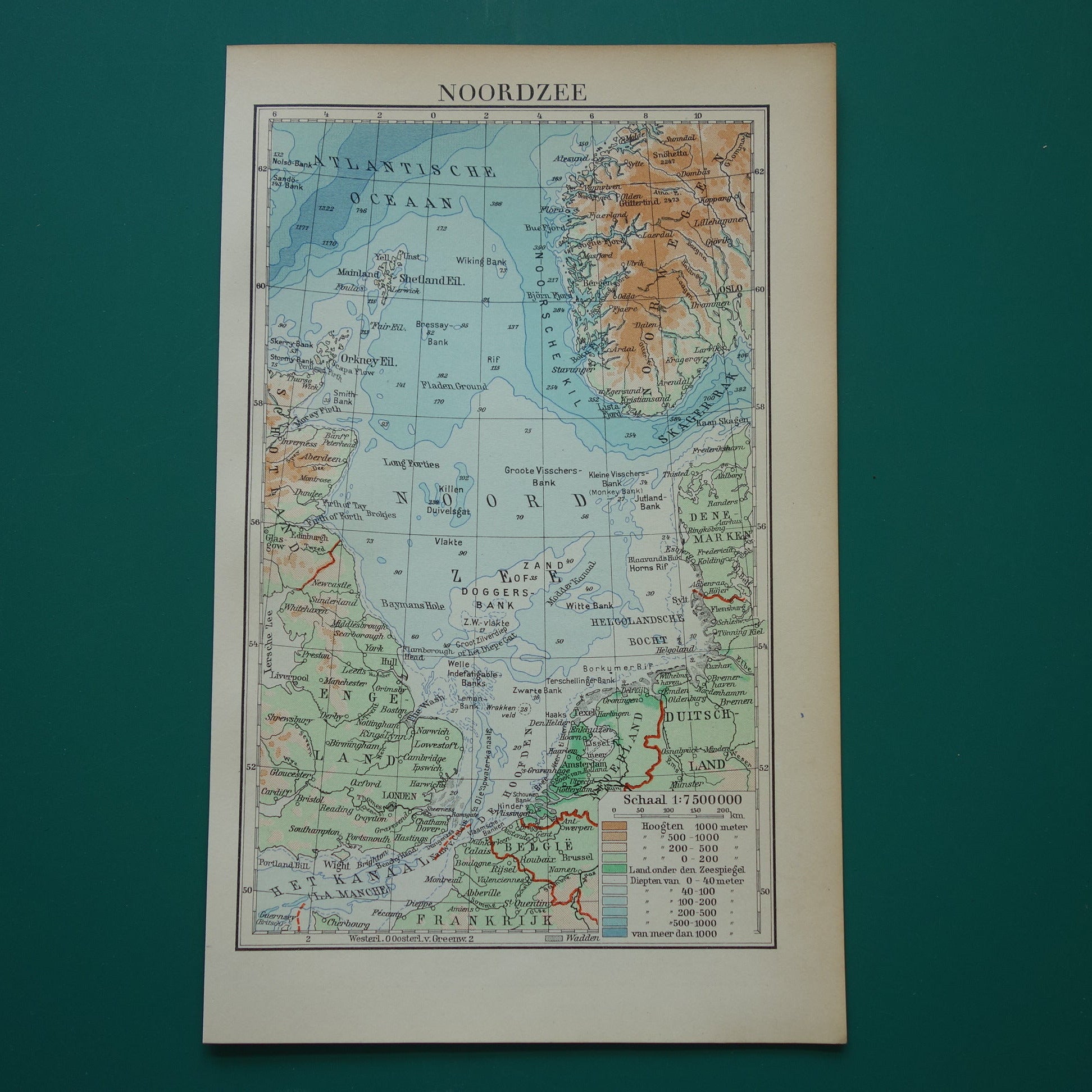 oude kaarten landkaarten zeekaarten van de noordzee kopen