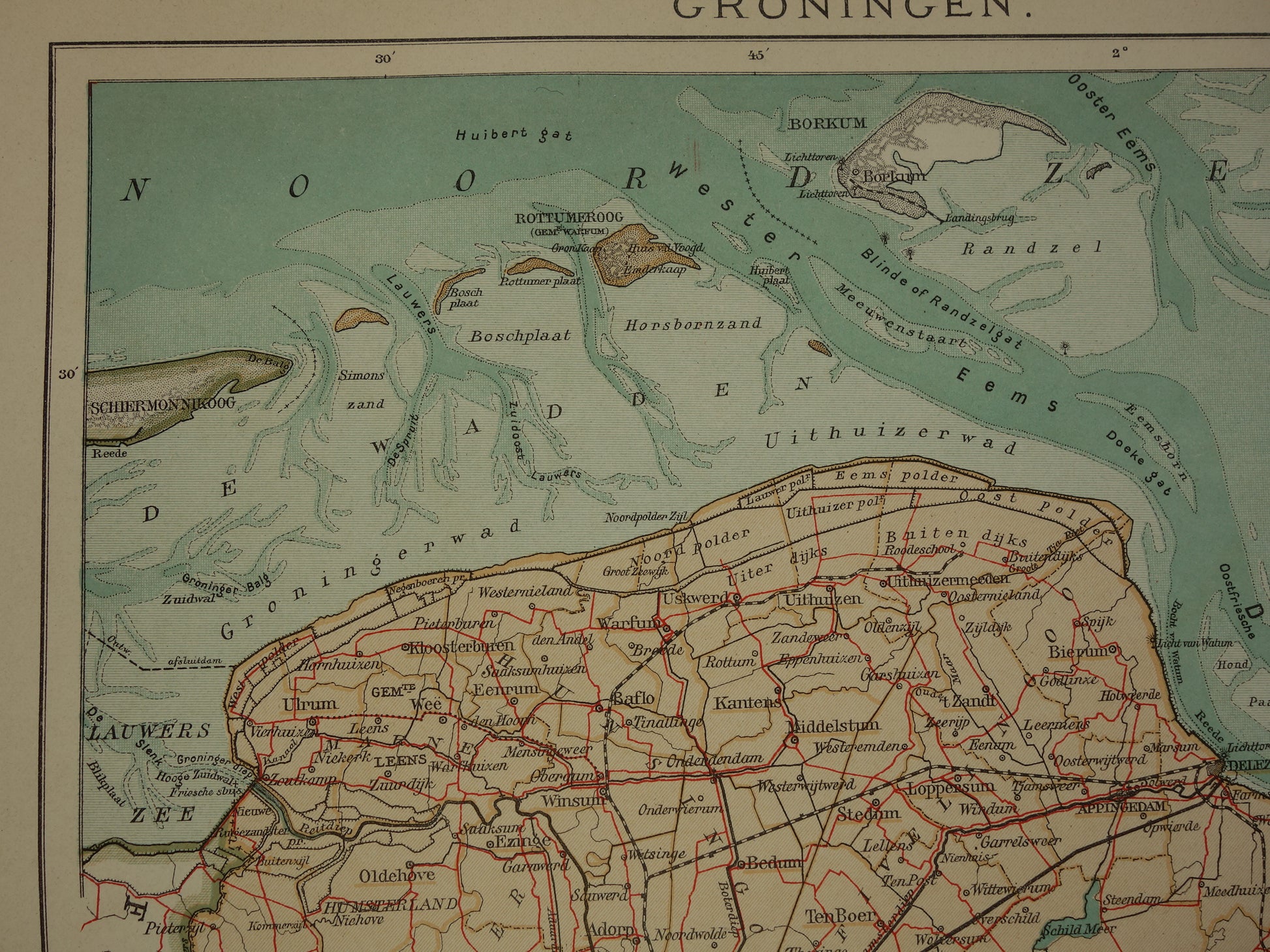 historische kaart Groningen
