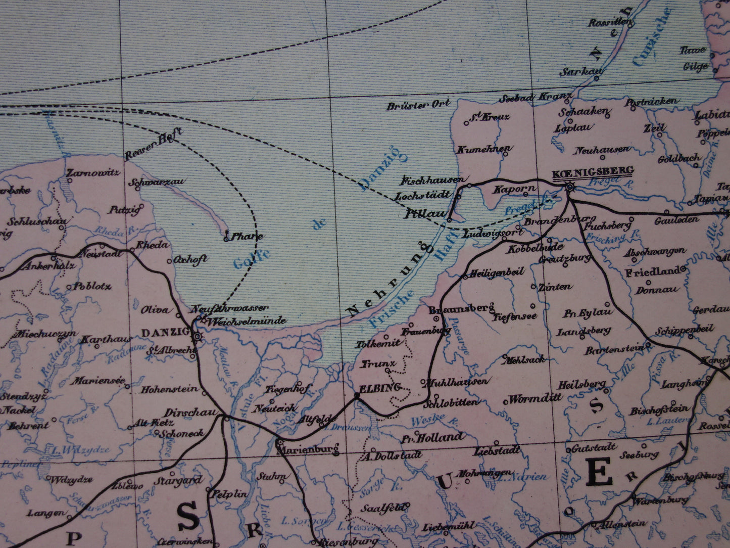 Grote oude landkaart van Duitsland uit 1884 Antieke kaart Duitse Rijk Polen Nederland met jaartal