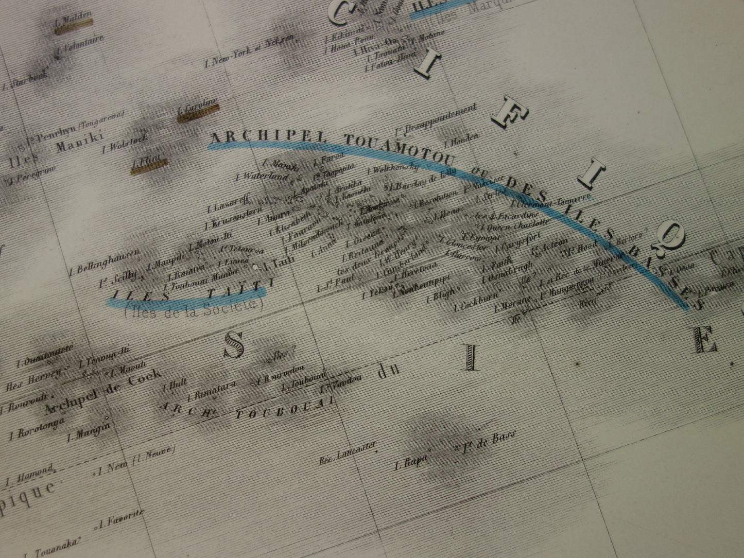 OCEANIË Grote oude landkaart uit 1883 originele antieke Franse kaart Indonesië Australië