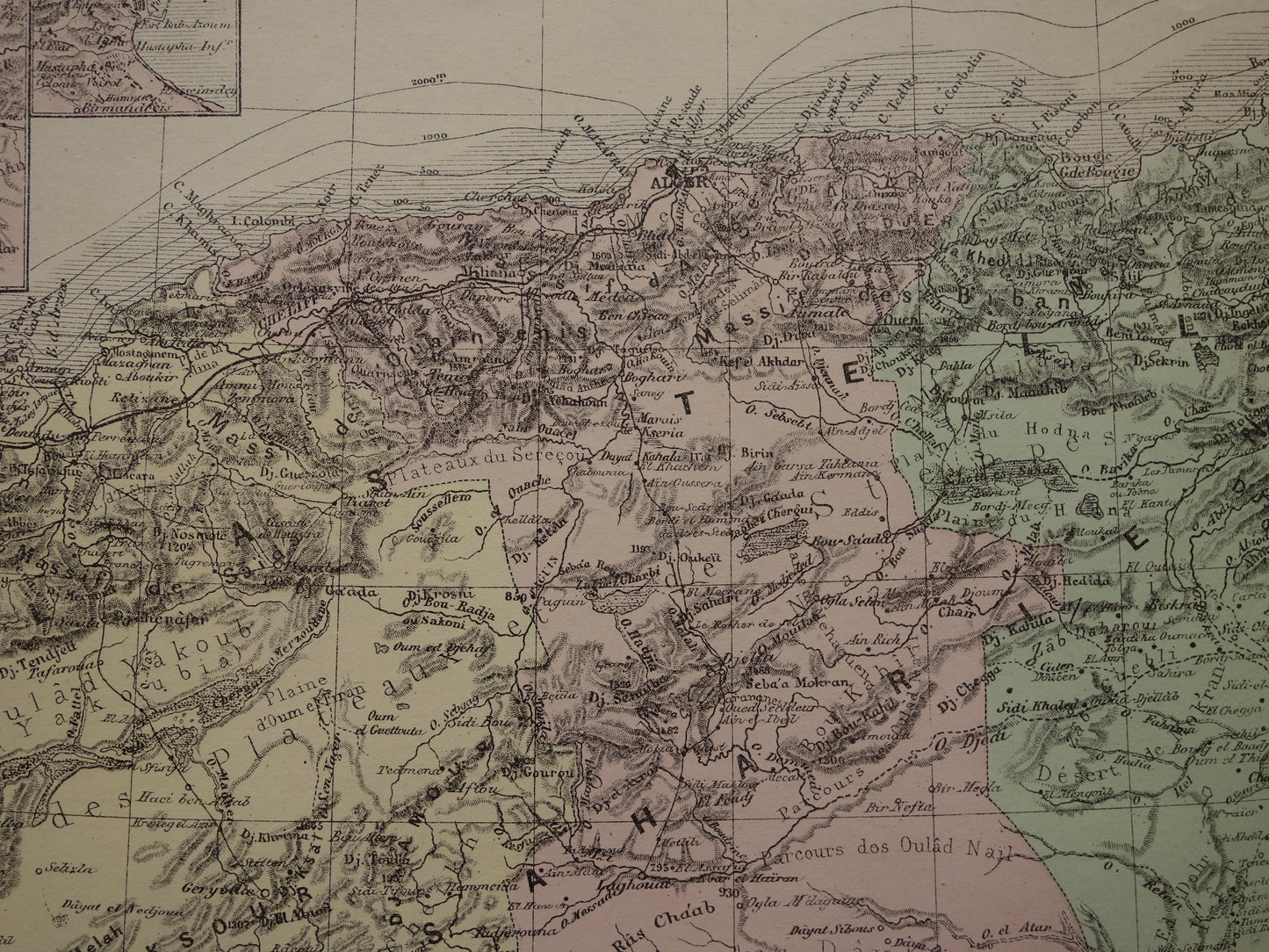 oude antieke landkaarten kaarten van Algerije kopen