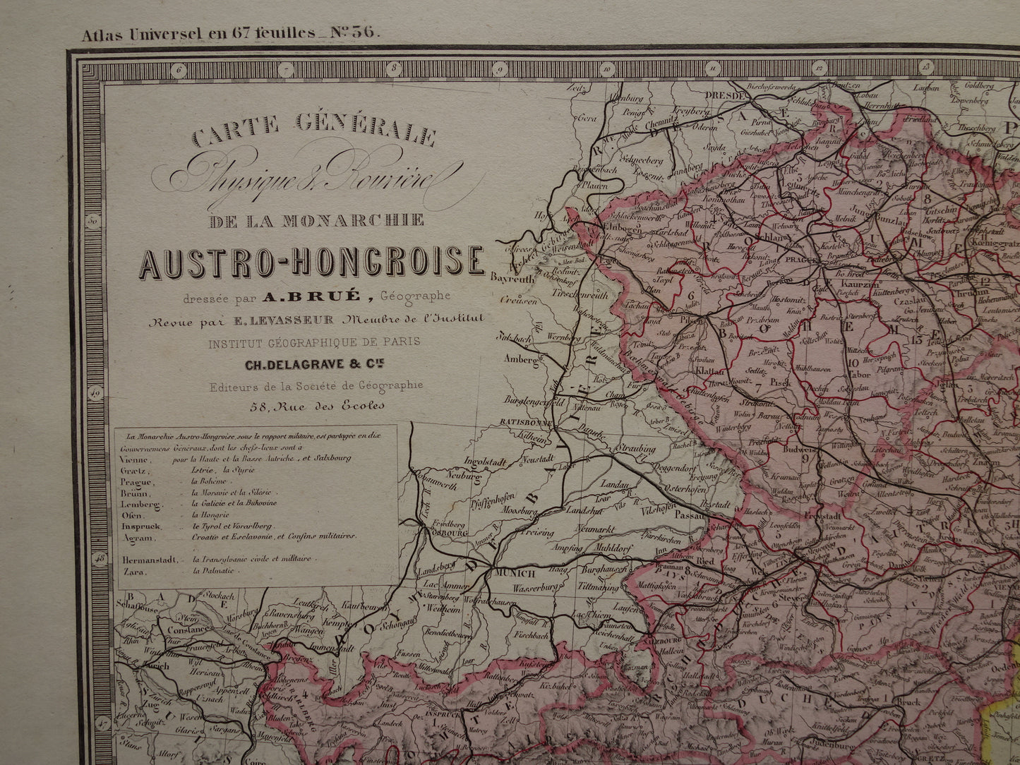 oostenrijk hongarije in het jaar 1876 kaart landkaart