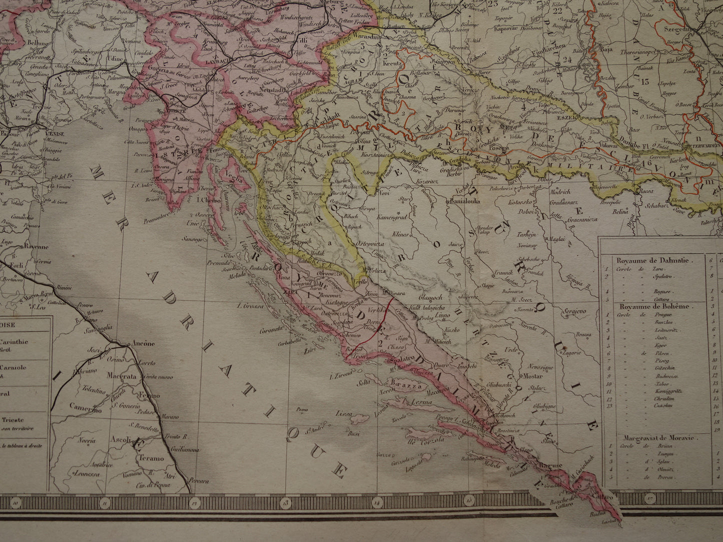 OOSTENRIJK-HONGARIJE Oude kaart van het Oostenrijks-Hongaarse Rijk uit 1876 originele grote antieke handgekleurde landkaart Tsjechië Kroatië Slovenië