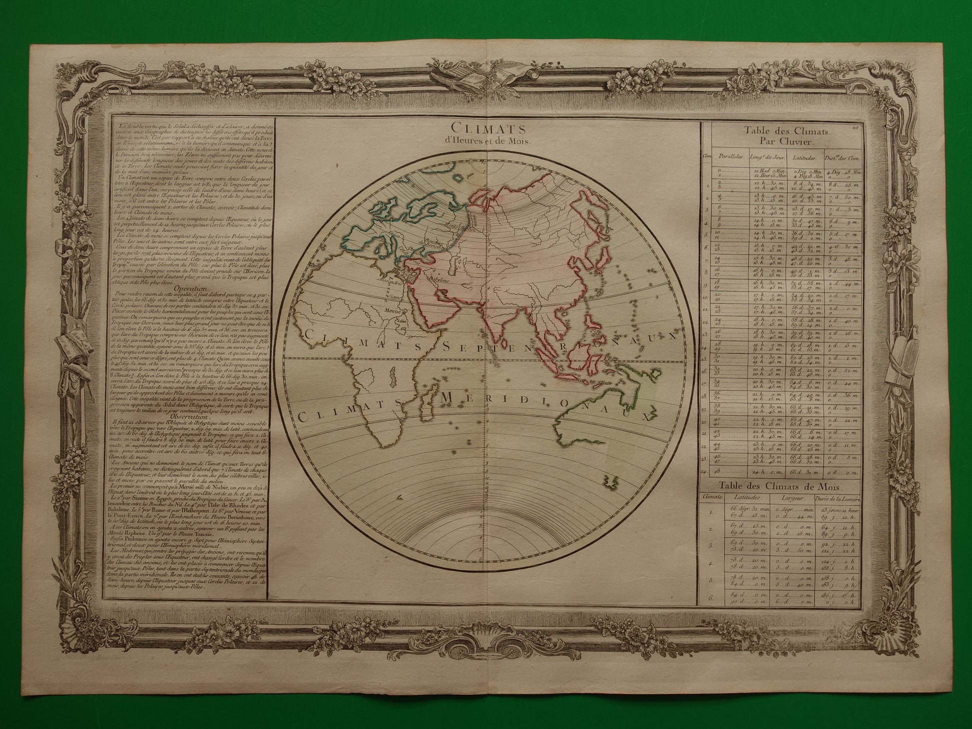 dek Pessimist Dood in de wereld Oude Kaart Oostelijk Halfrond uit 1761 Originele Antieke Franse Landka –  Oudekaarten.com