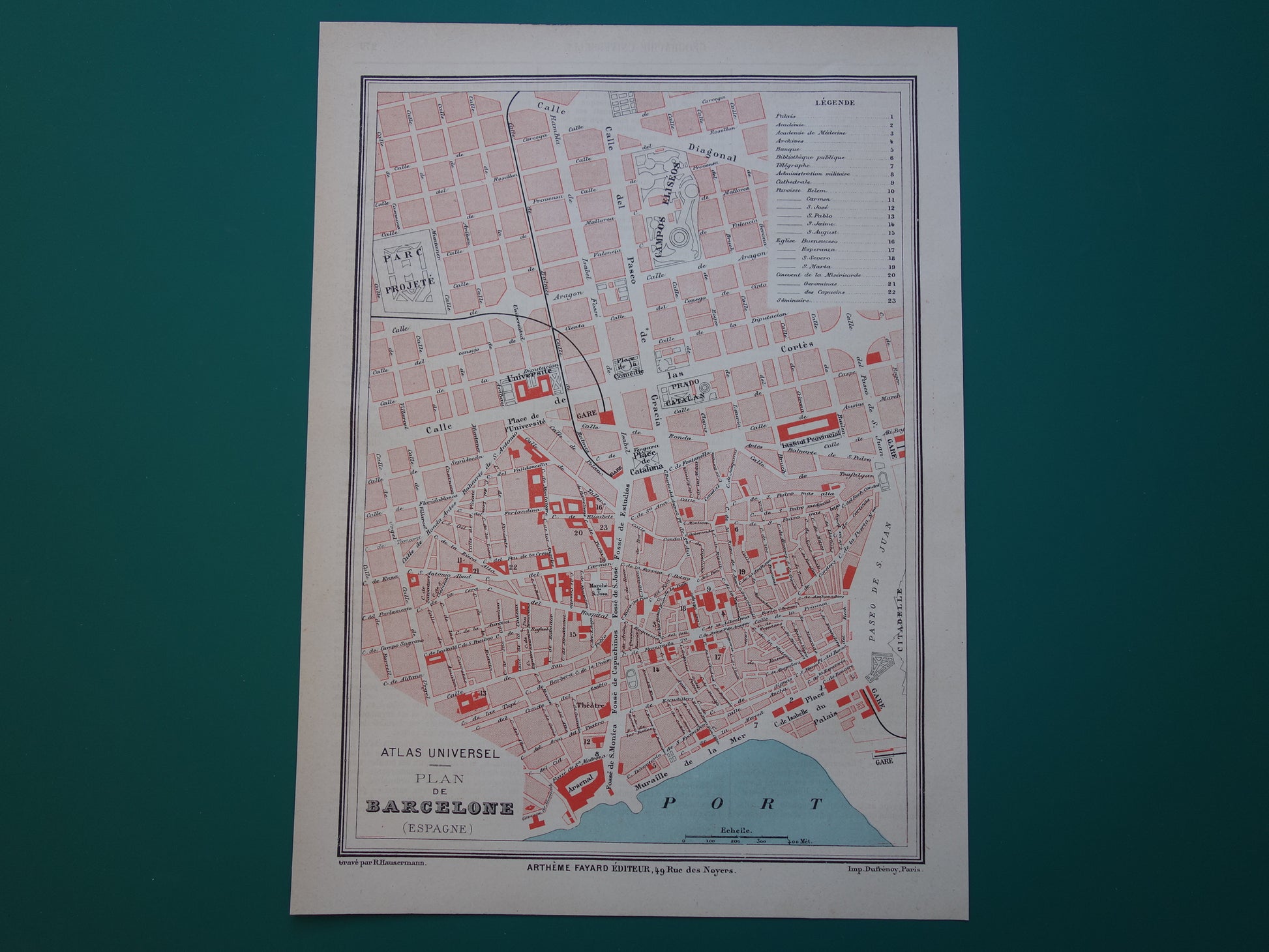 oude kaarten van Barcelona winkel