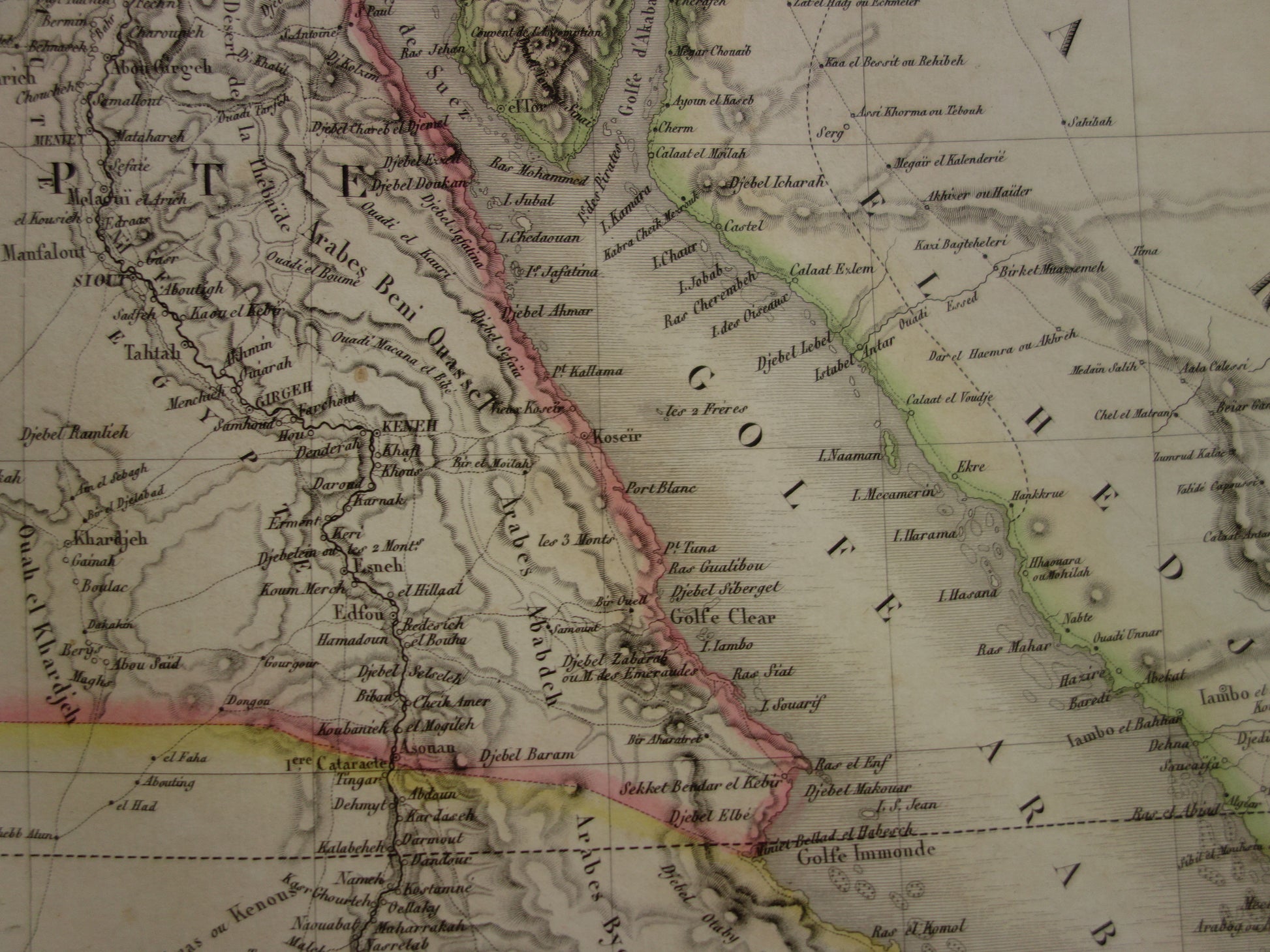 egypte sudan in het jaar 1829 kaart landkaart