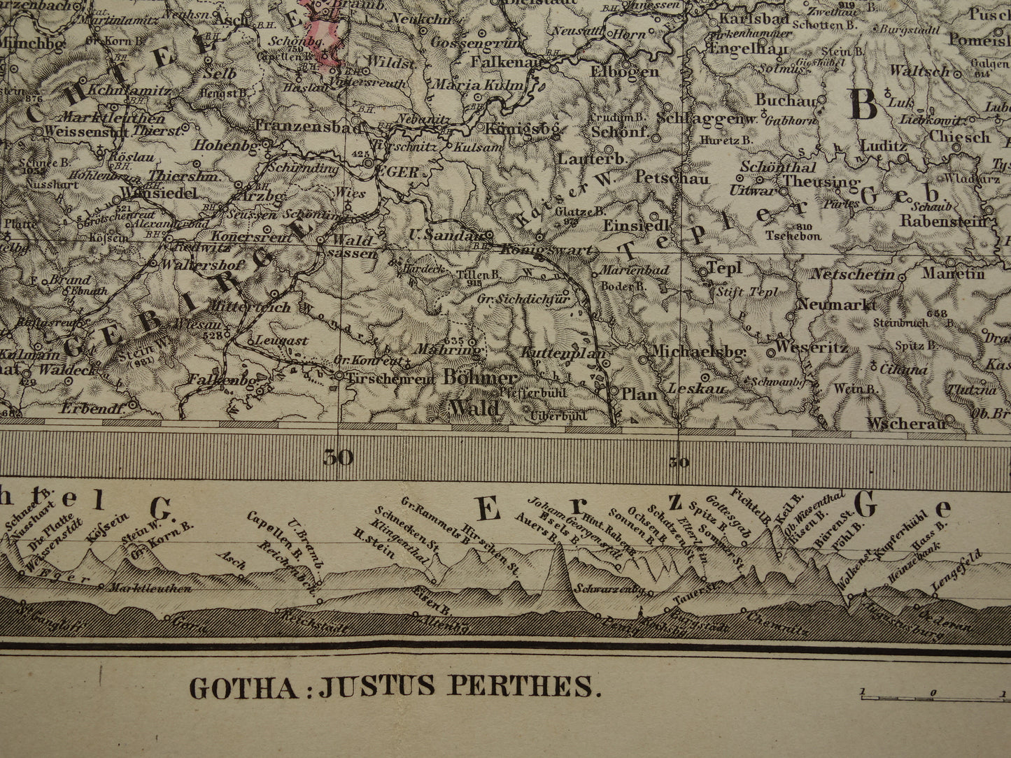 DUITSLAND oude landkaart van Saksen en Thüringen uit 1885 Originele antieke kaart met jaartal - historische kaarten Leipzig Dresden