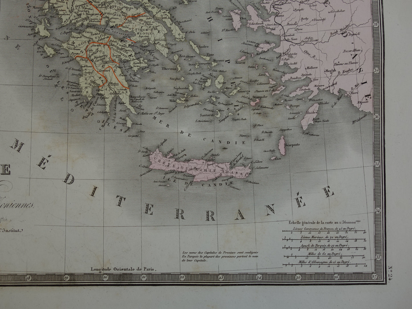 Ottomaanse Rijk antieke kaart van Europees Turkije met Balkan Servië Griekenland 145+ jaar oude landkaart vintage historische kaarten