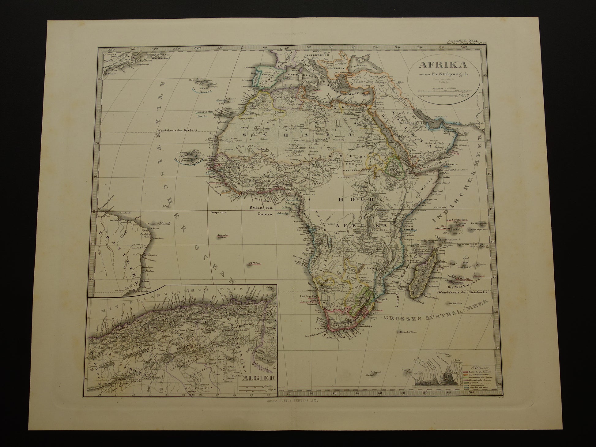 antieke landkaarten van Afrika te koop