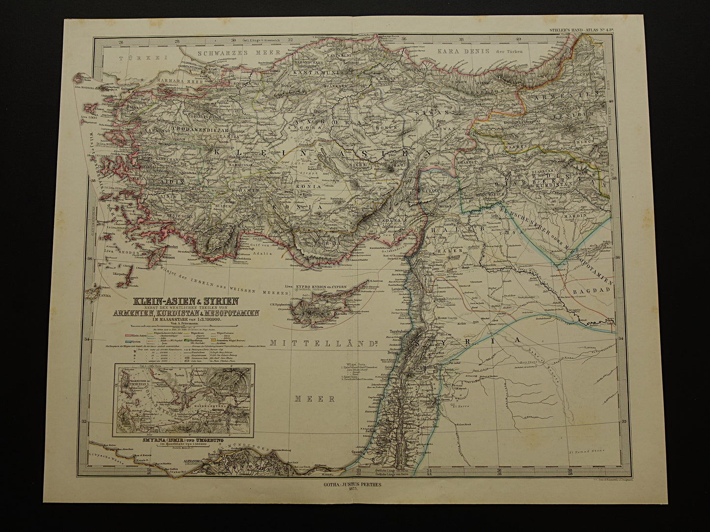 antieke oude landkaarten van Turkije kopen