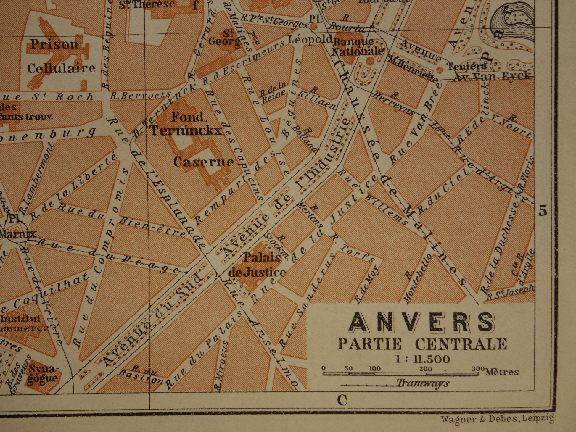 oude kaarten van Antwerpen in 1904