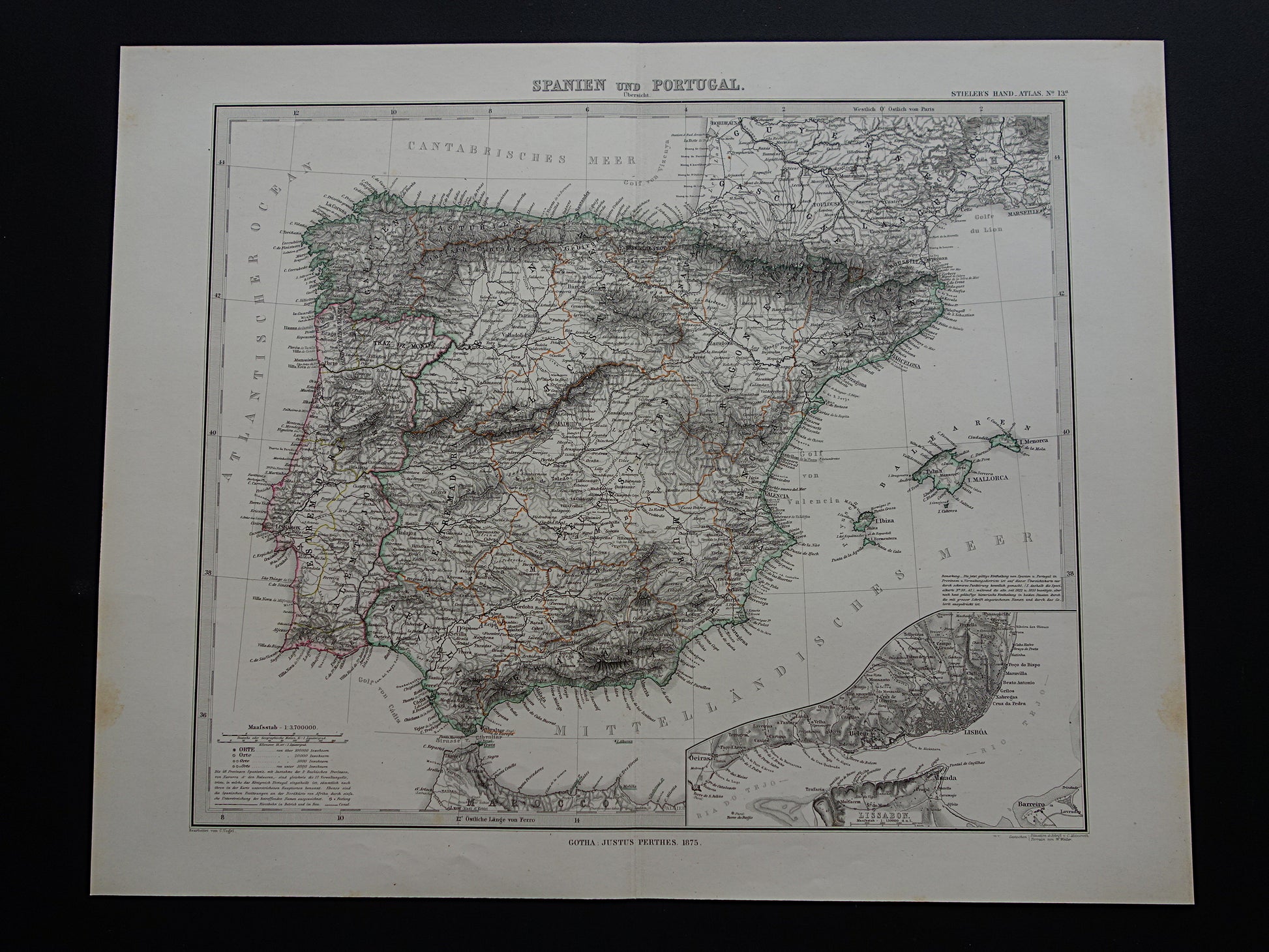 Antieke landkaarten van Spanje kopen online