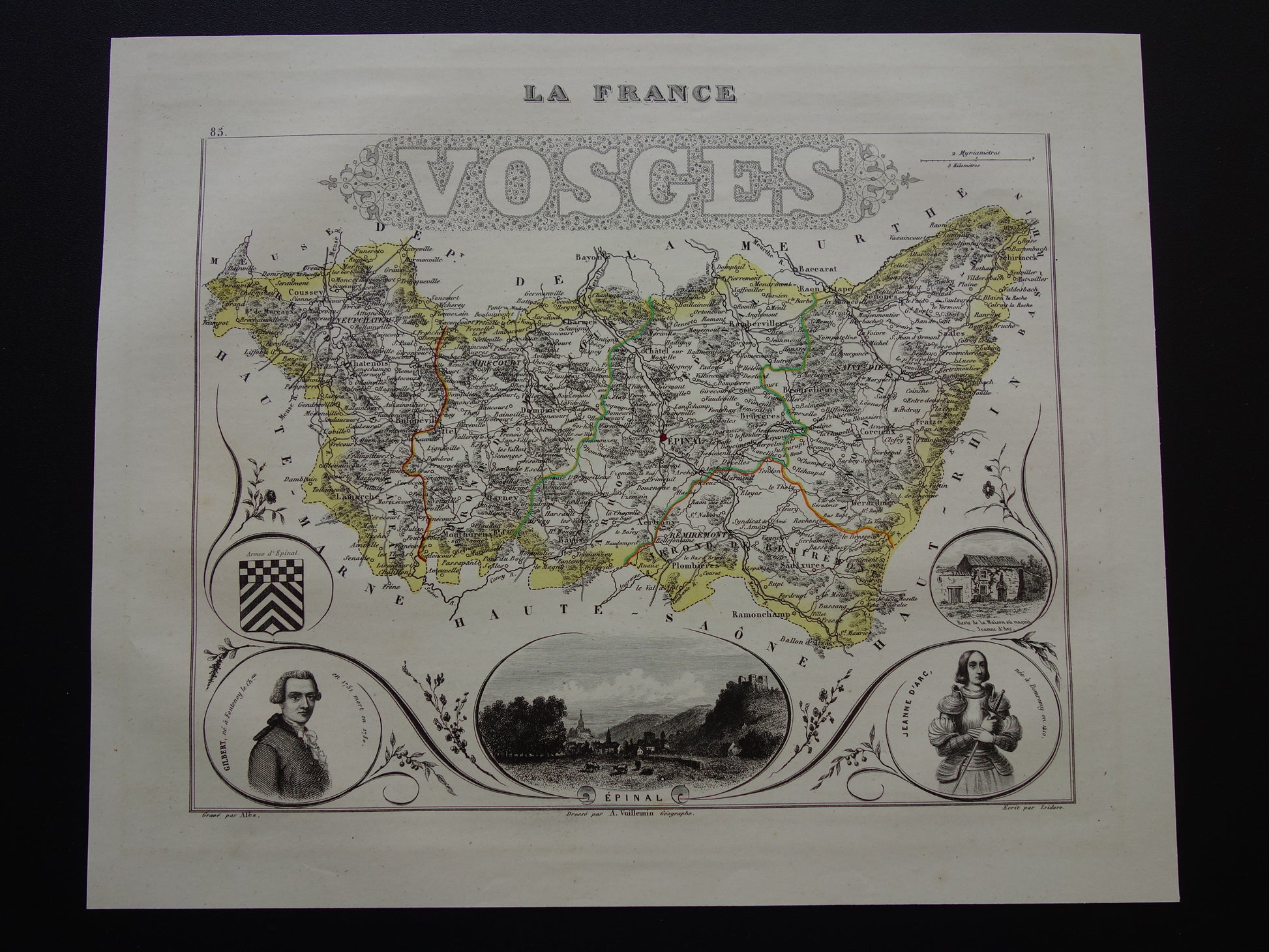 vosges frankrijk departement historische kaarten landkaarten winkel