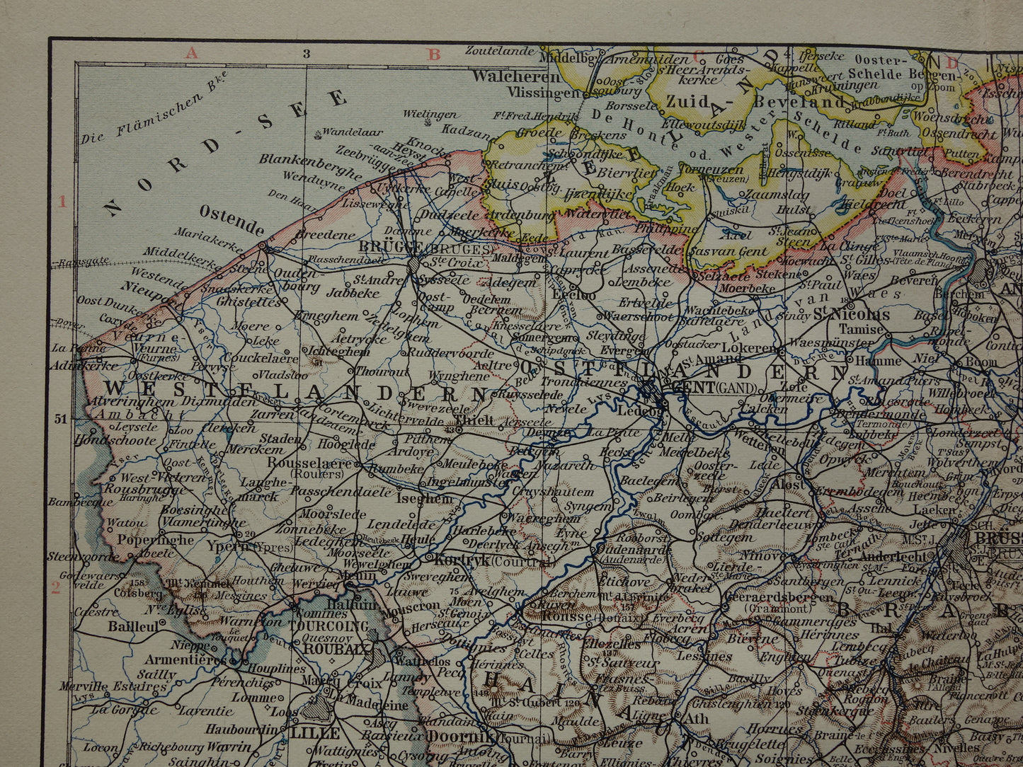 historische landkaarten winkel Belgie