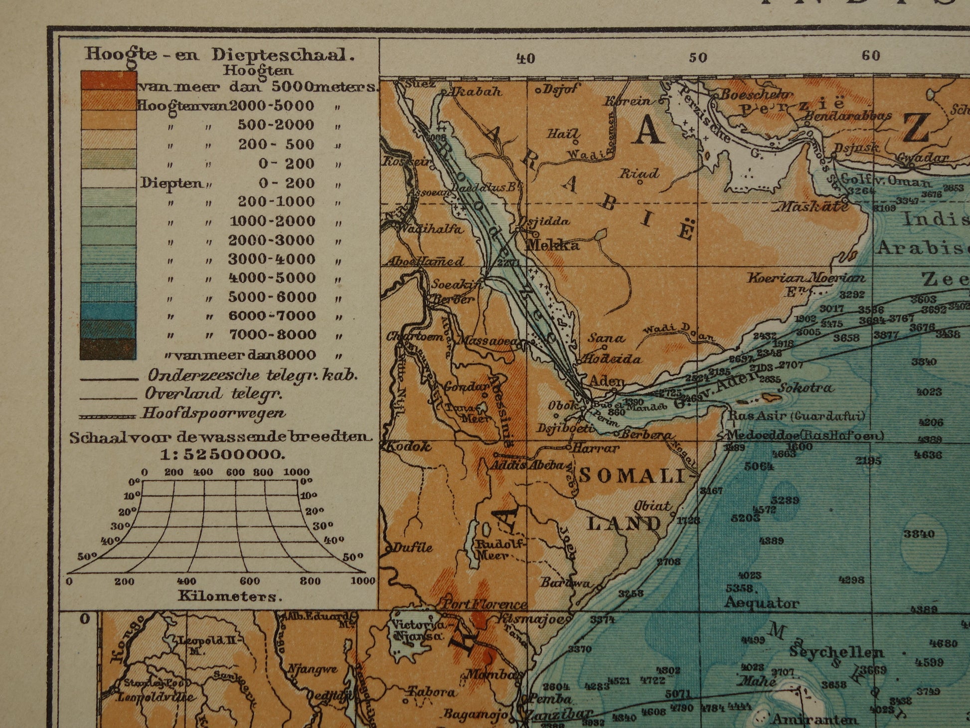 oude kaarten van de Indische Oceaan kopen