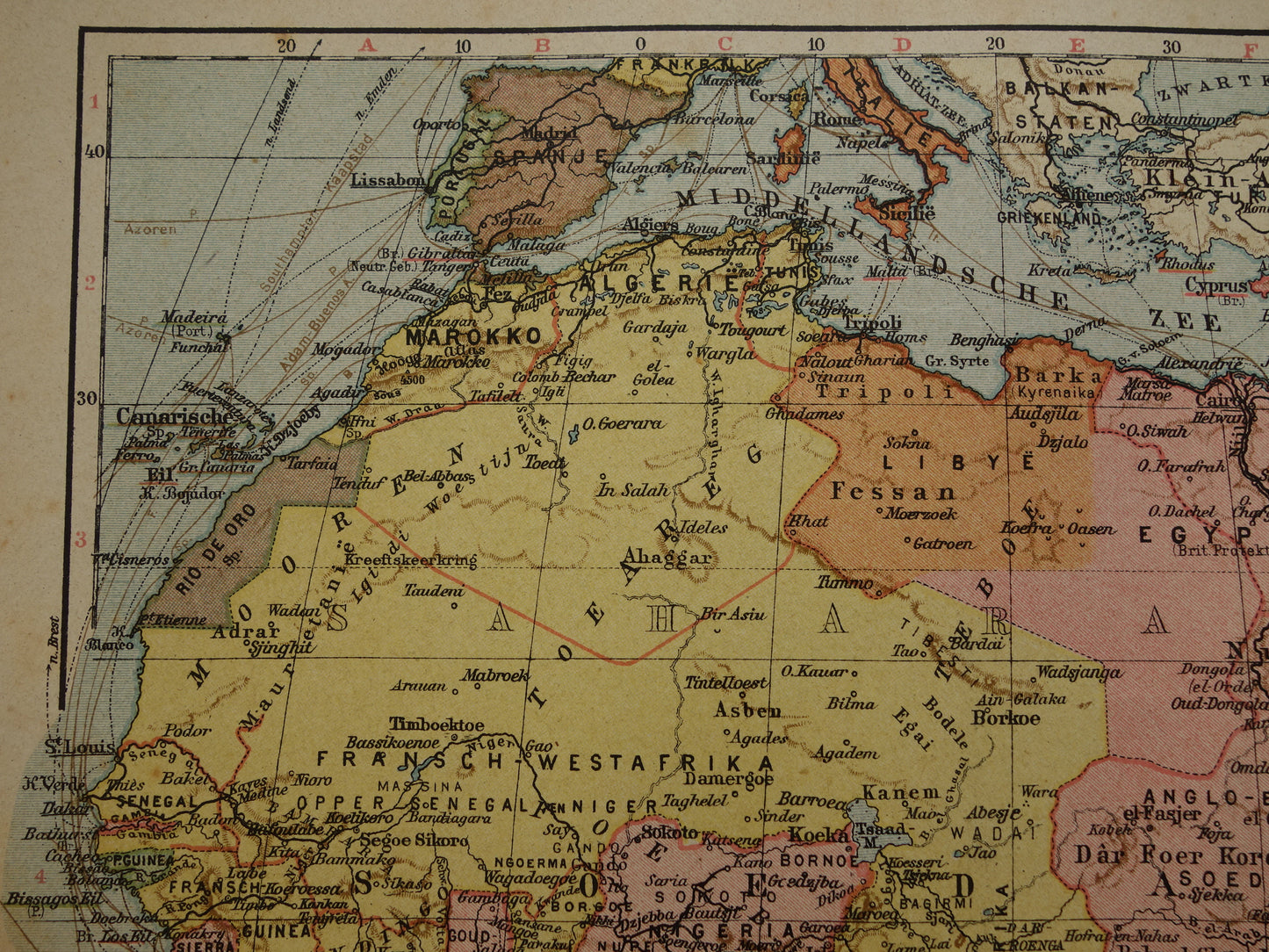 historische kaarten Afrika winkel