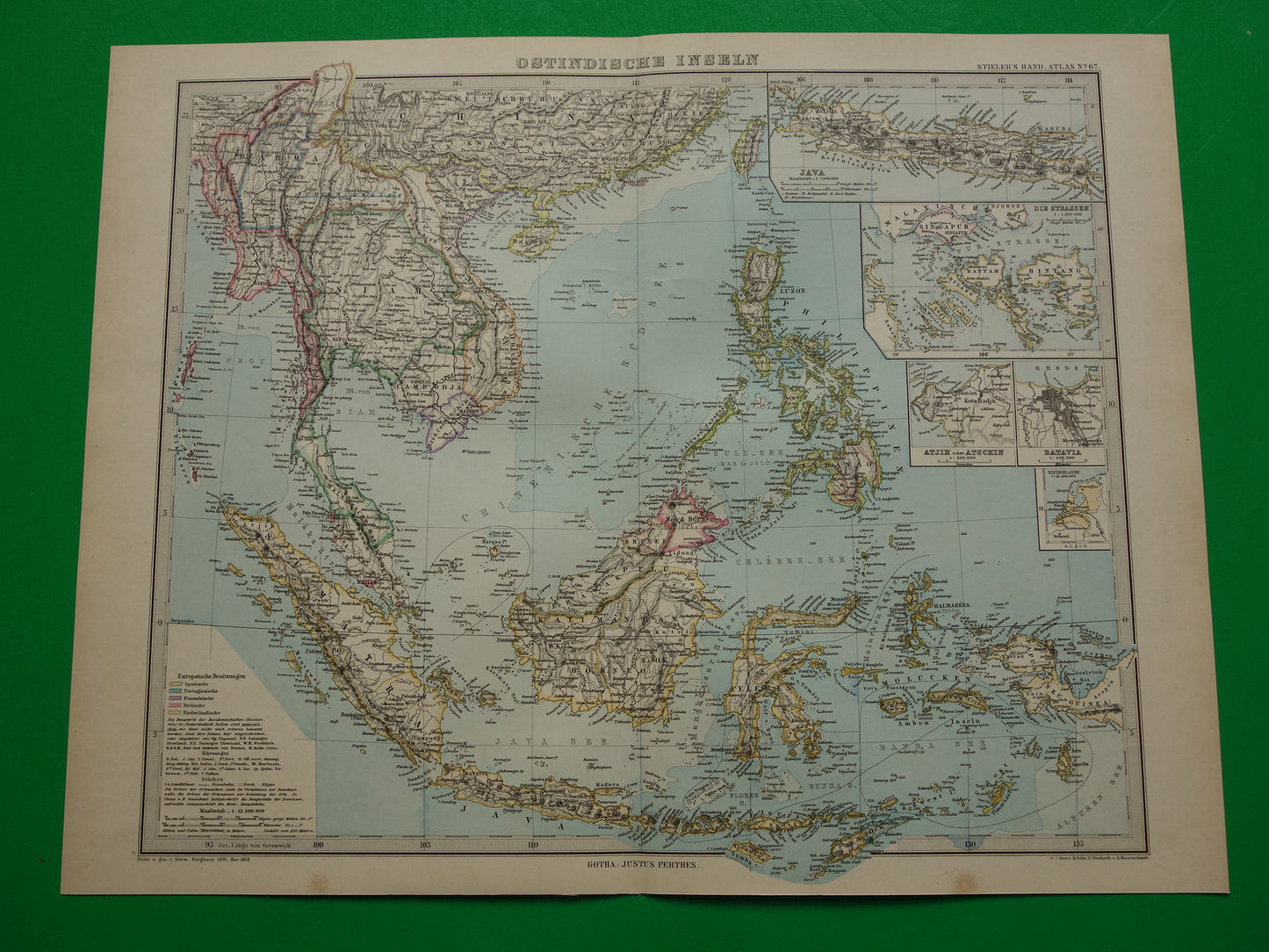 antieke historische kaarten van indonesie te koop