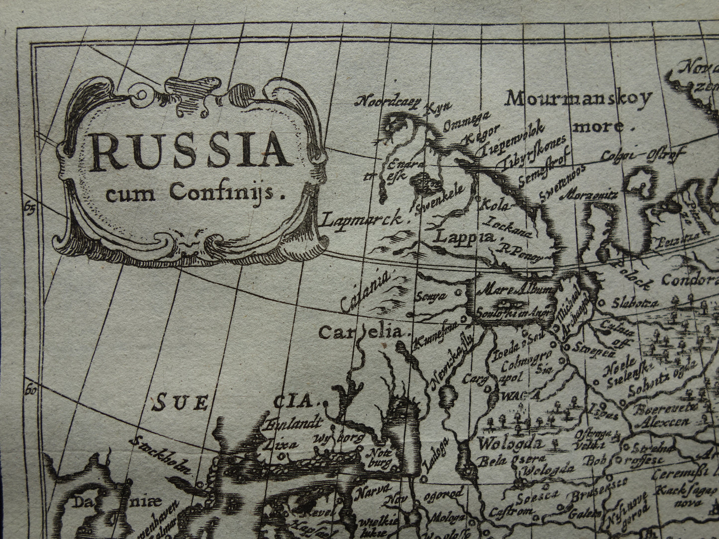 historische oude kaart landkaart van Rusland winkel