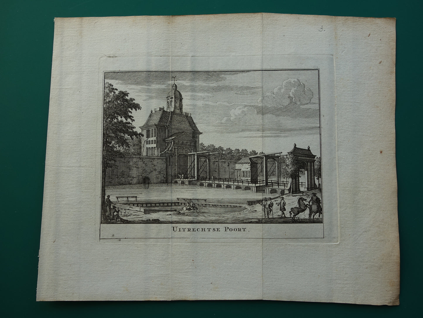 Utrechtse Poort prent Wagenaar groot octavo editie circa 1770