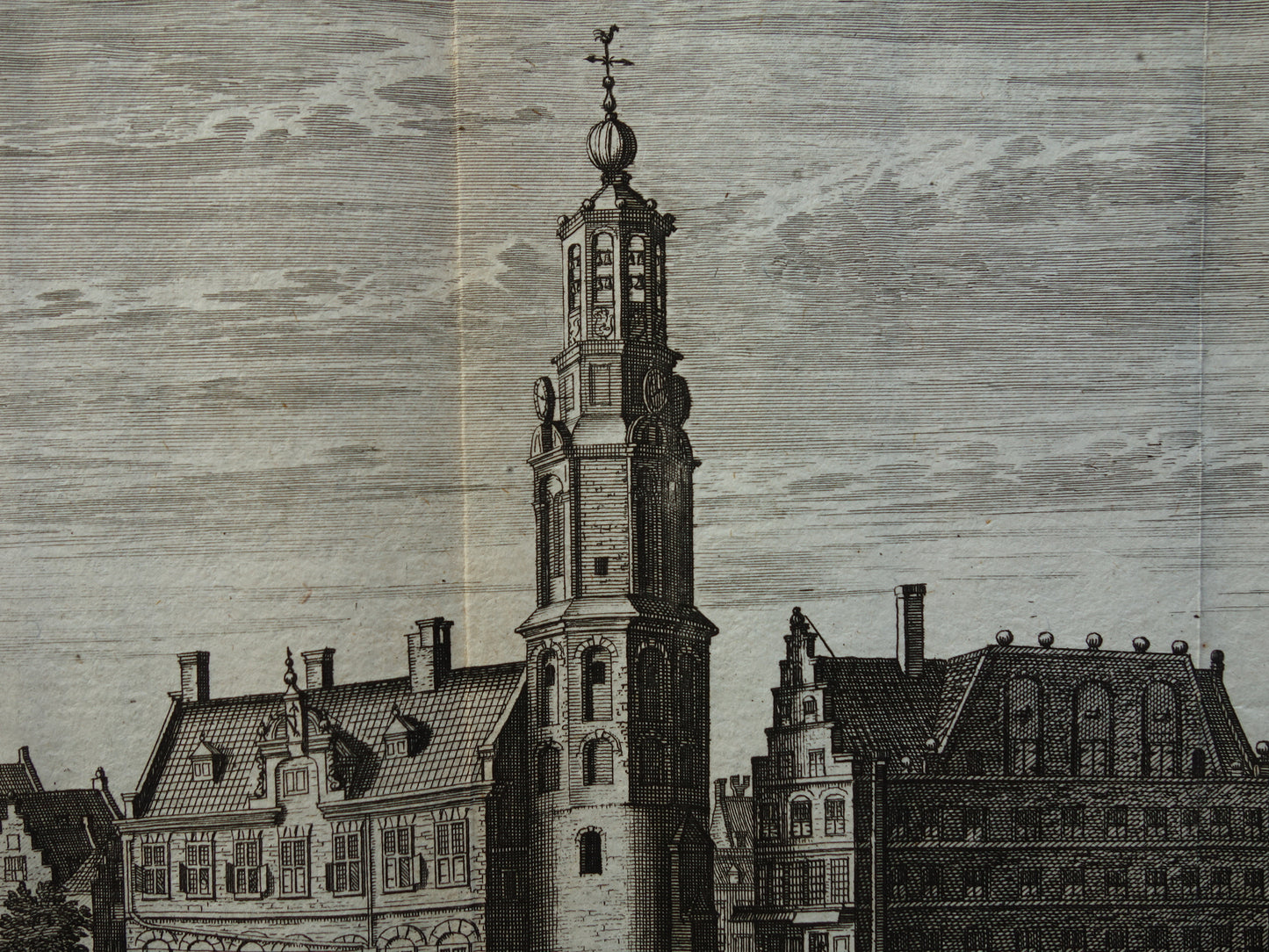oude prenten van Amsterdam Munttoren