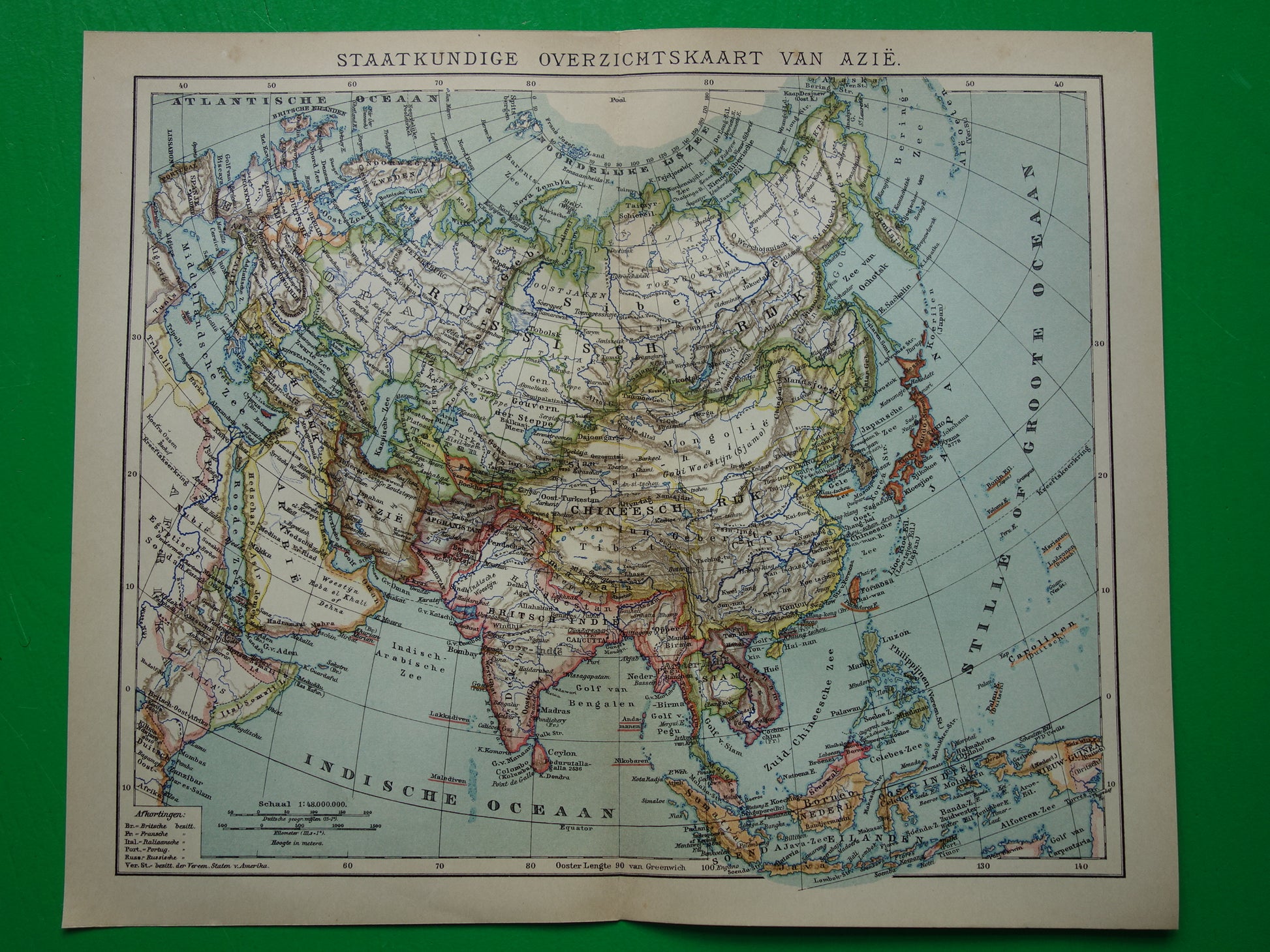 historische kaarten landkaarten van Azie kopen