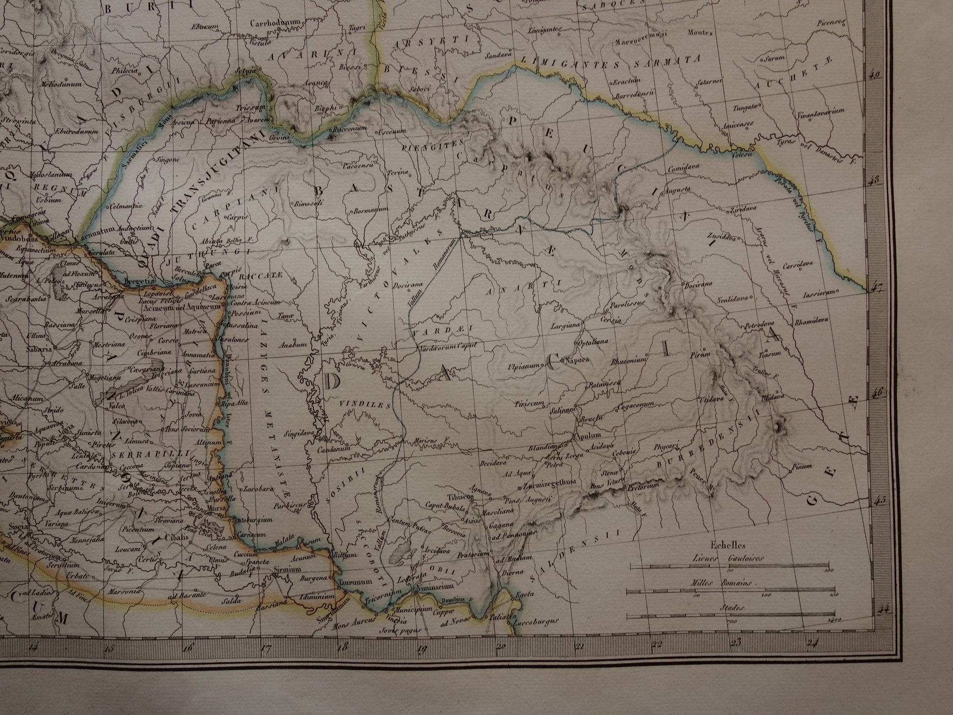 Dacië Roemenië historsiche landkaart