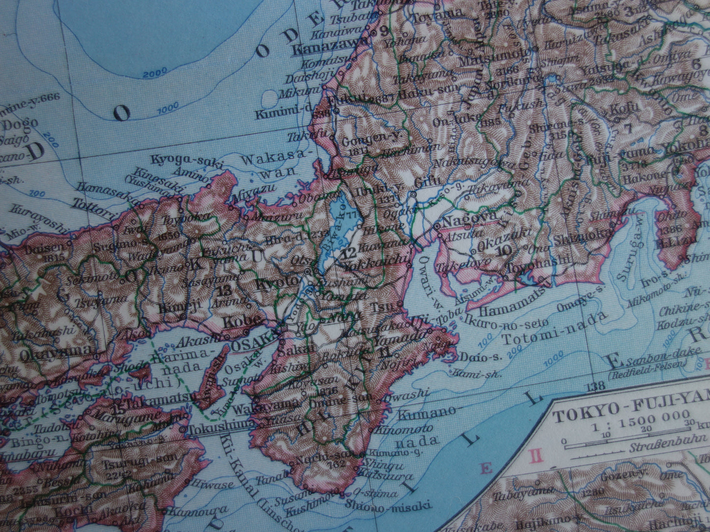 oude kaarten kaart van Japan kopen originele vintage landkaart
