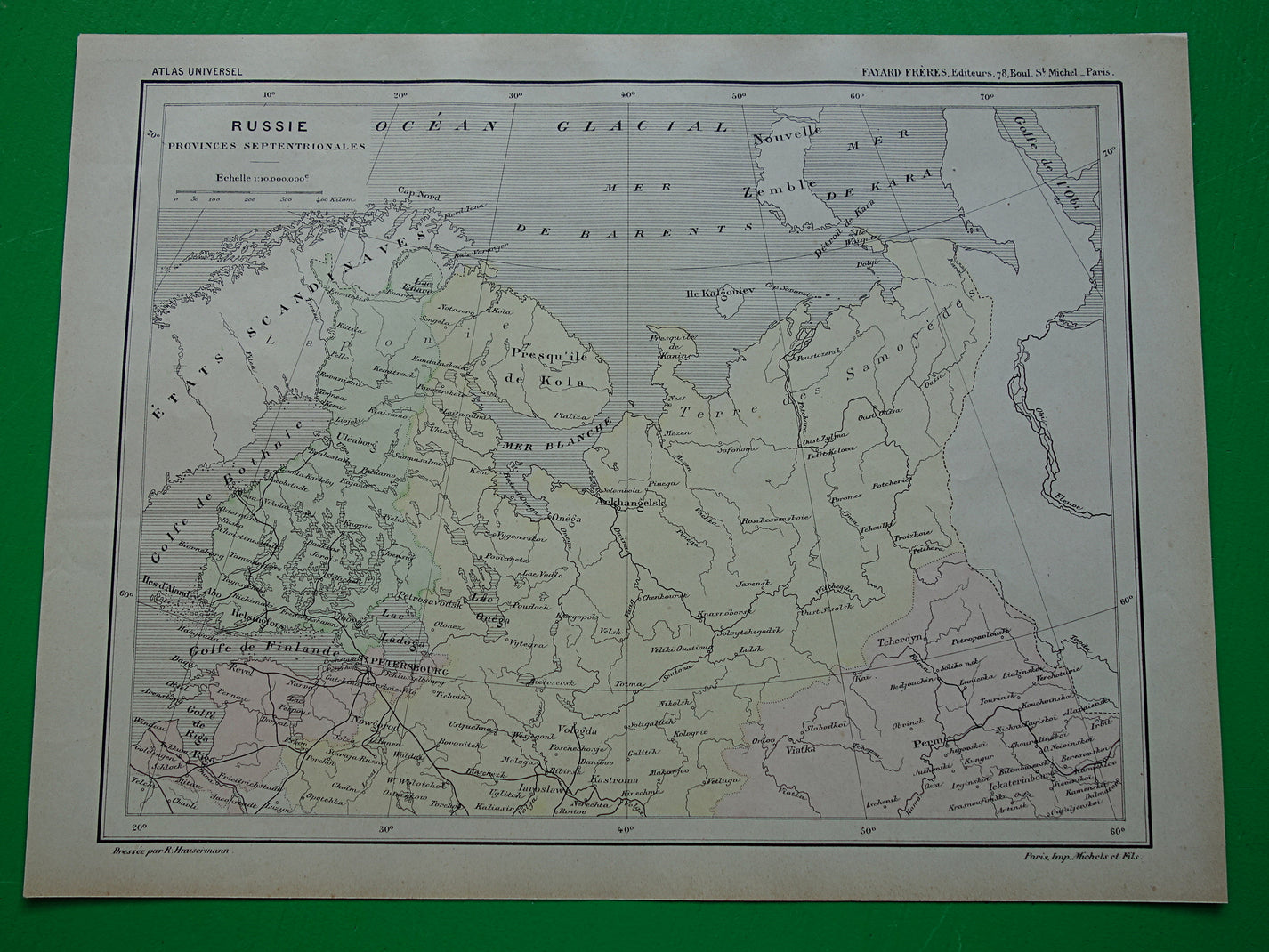 RUSLAND Oude Kaart Van Barentszzee Uit Het Jaar 1896 Historische Landk rusland-oude-kaart-van-barentszzee-uit-het-jaar-1896-historische-landk