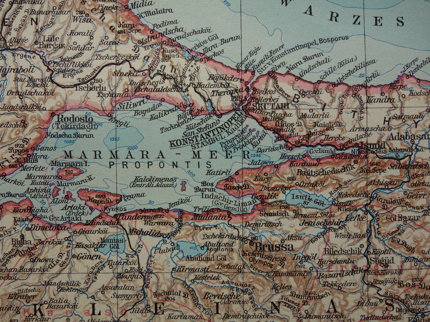 Istanboel Zee van Marmara antieke kaarten kopen